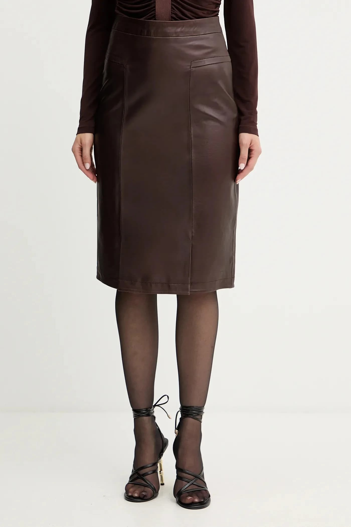 Эстелла кожаная юбка