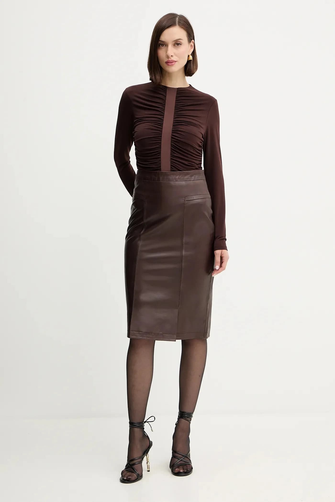 Эстелла кожаная юбка - фото 2