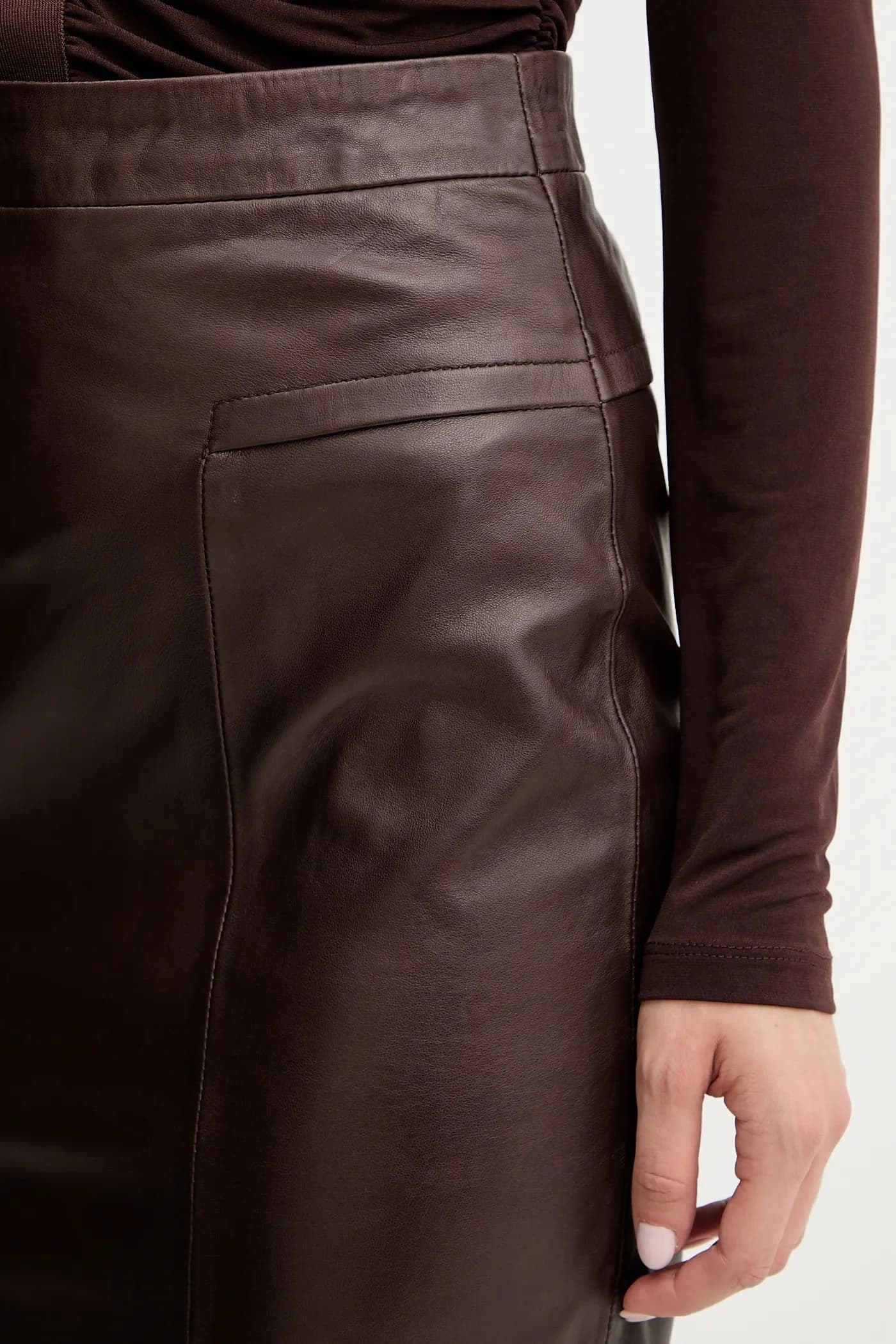 Эстелла кожаная юбка - фото 4