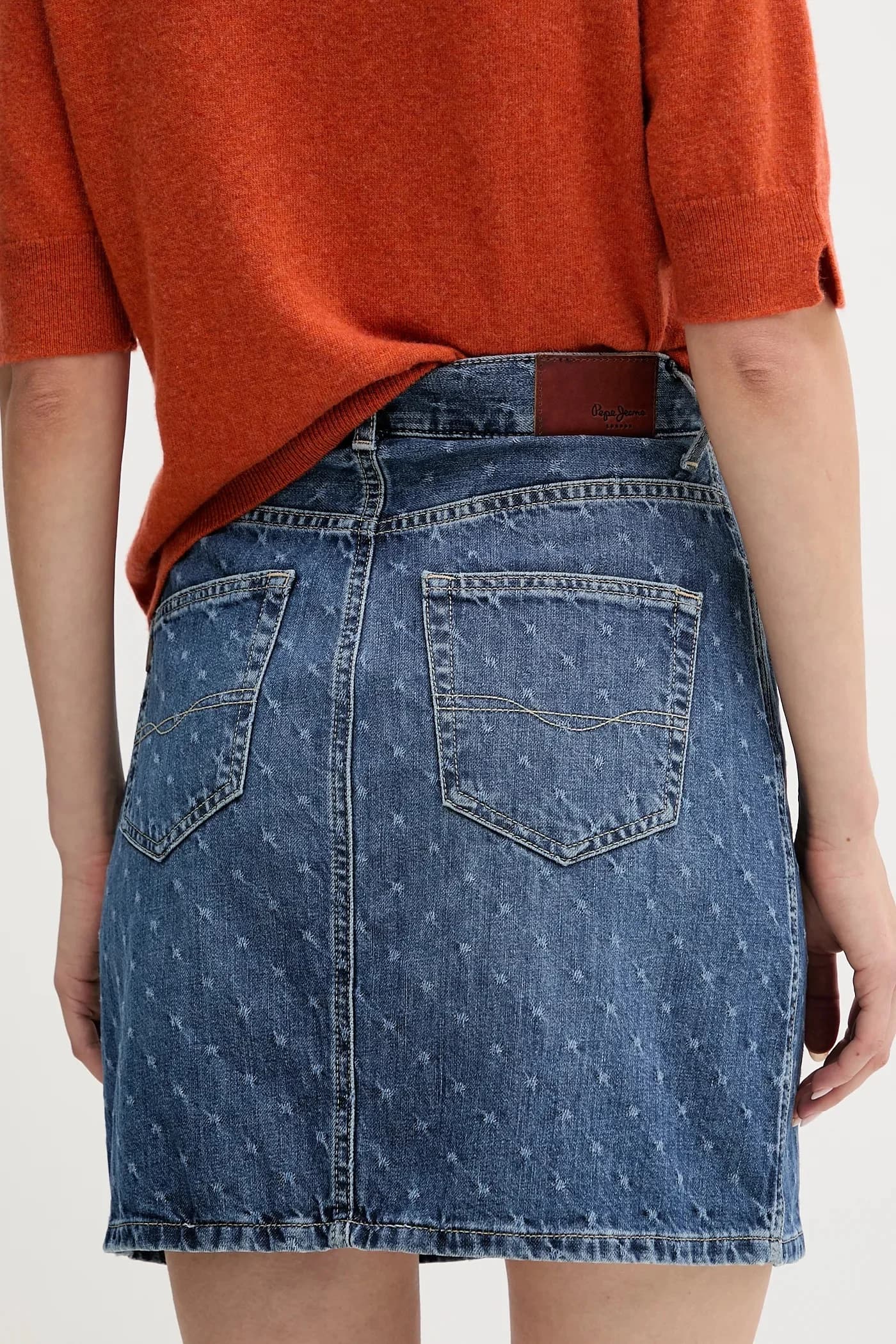 Джинсовая юбка - фото 3