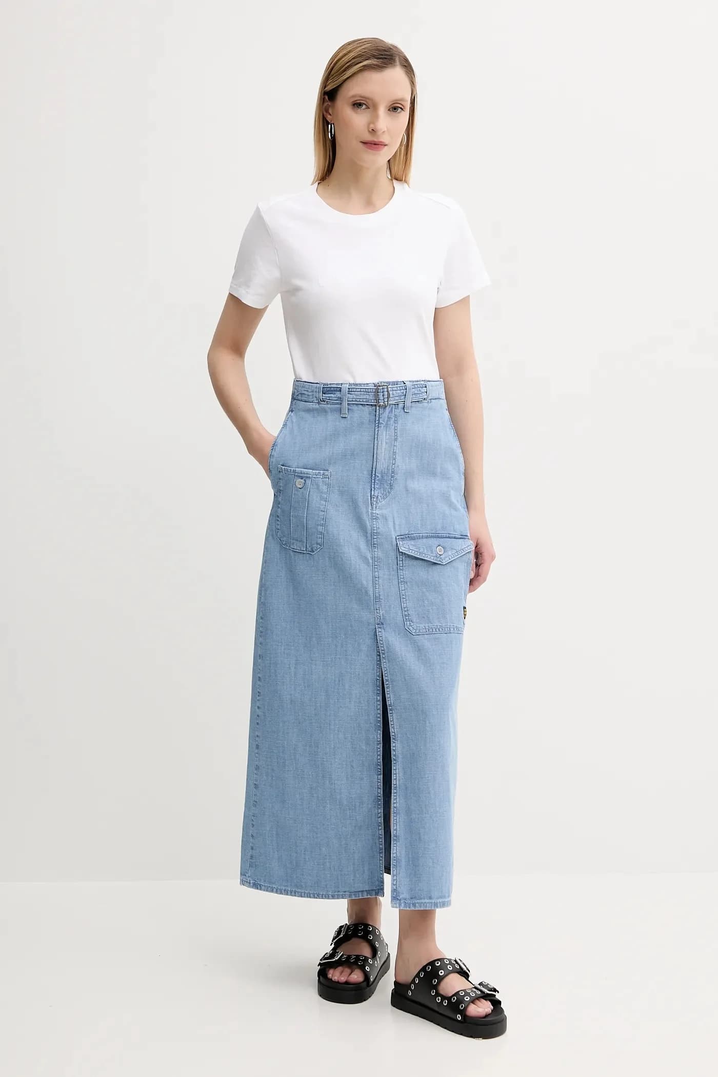 Джинсовая юбка - фото 2