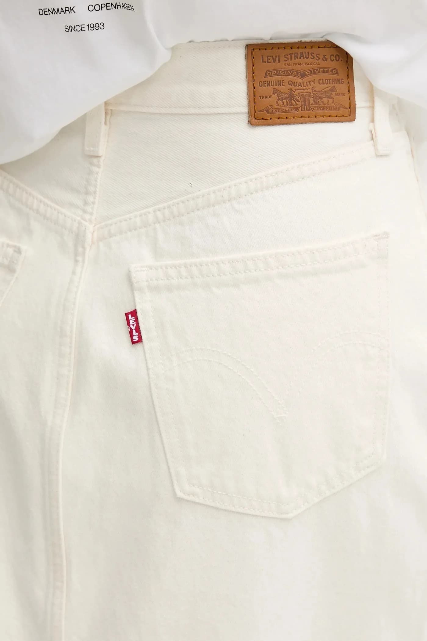 джинсовая юбка HR SLIT SKIRT - фото 4