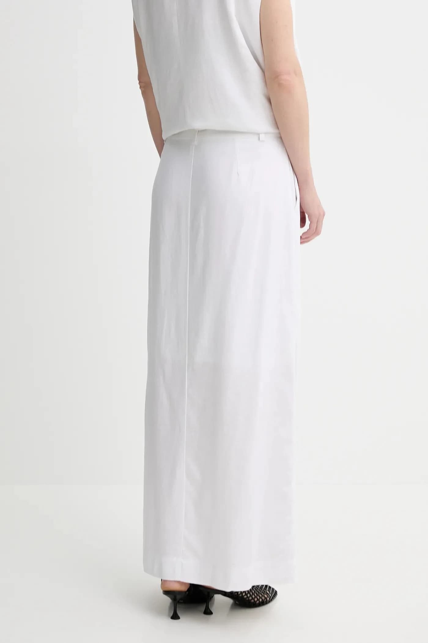 Юбка из смесового льна - фото 3