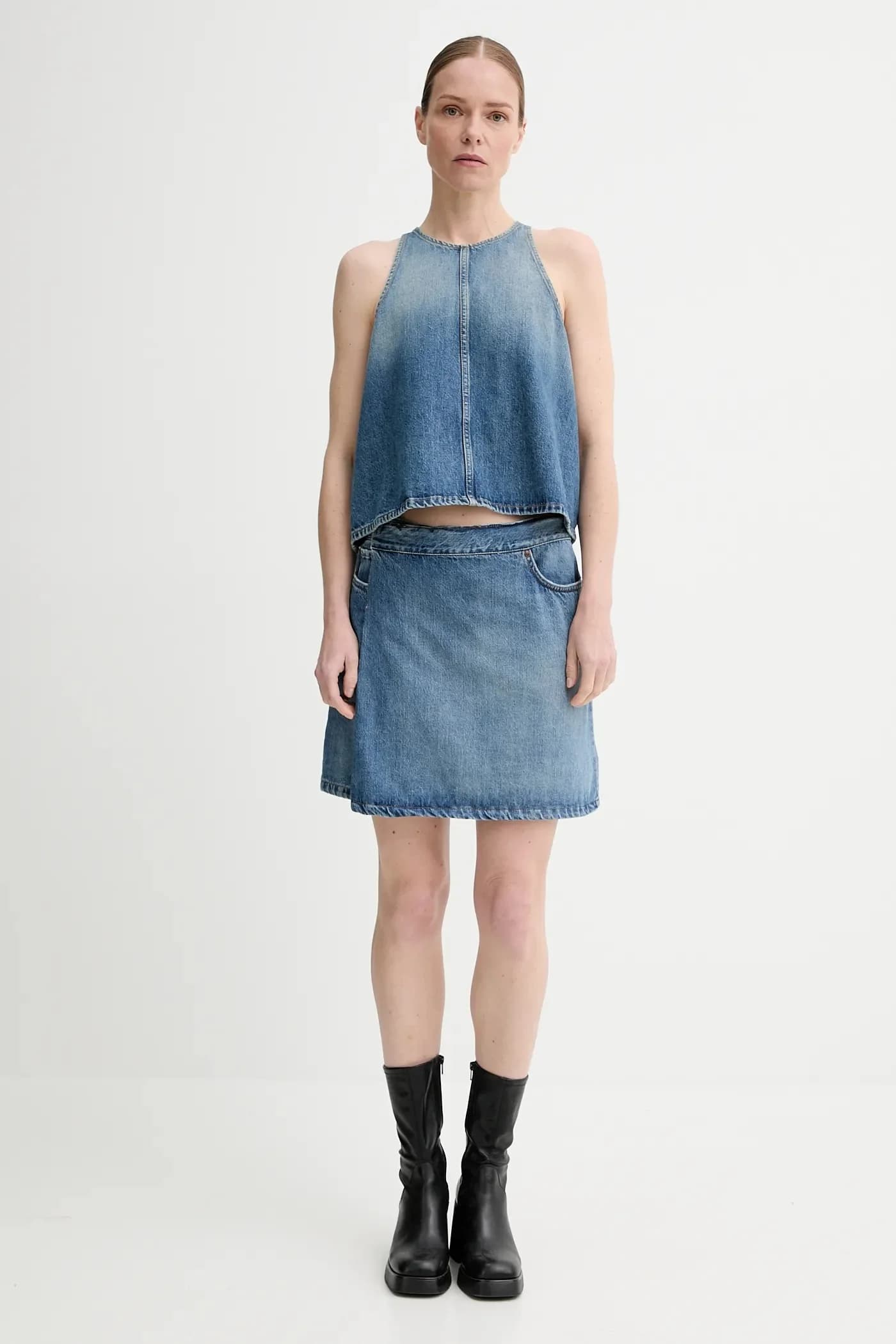 Джинсовая юбка - фото 2