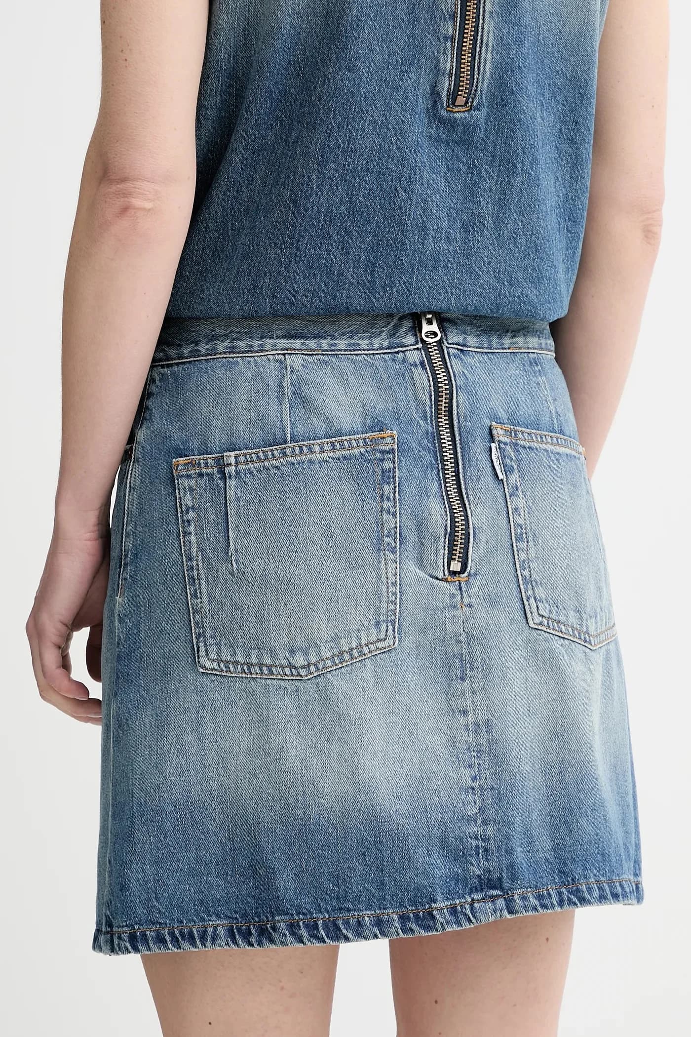 Джинсовая юбка - фото 3