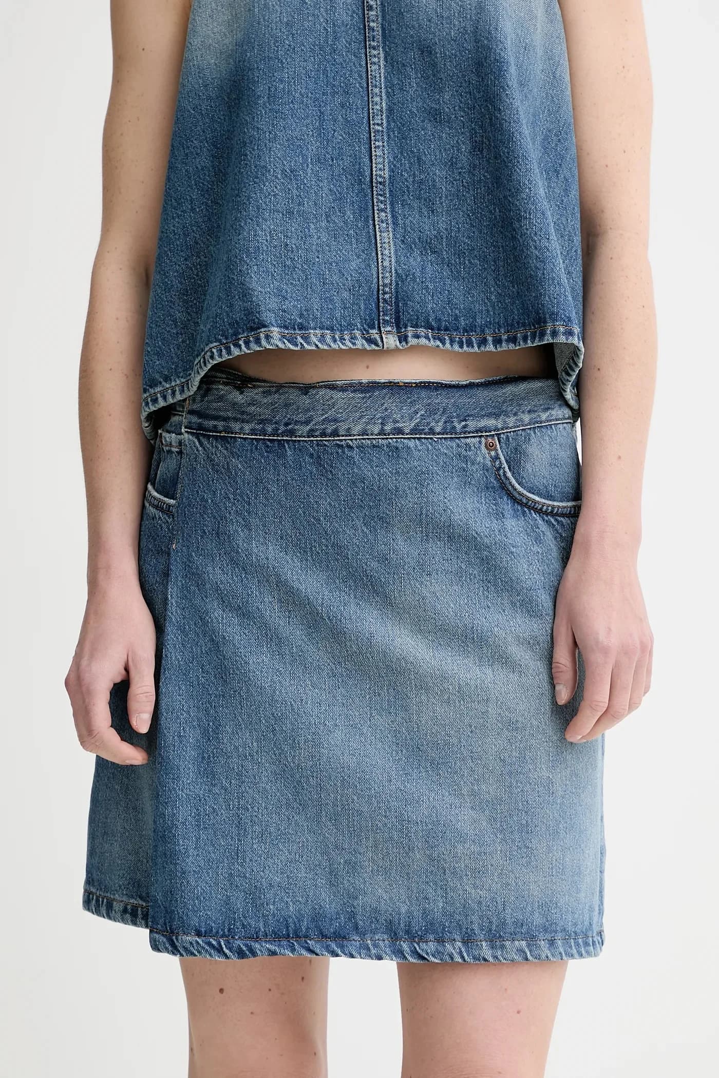 Джинсовая юбка - фото 4