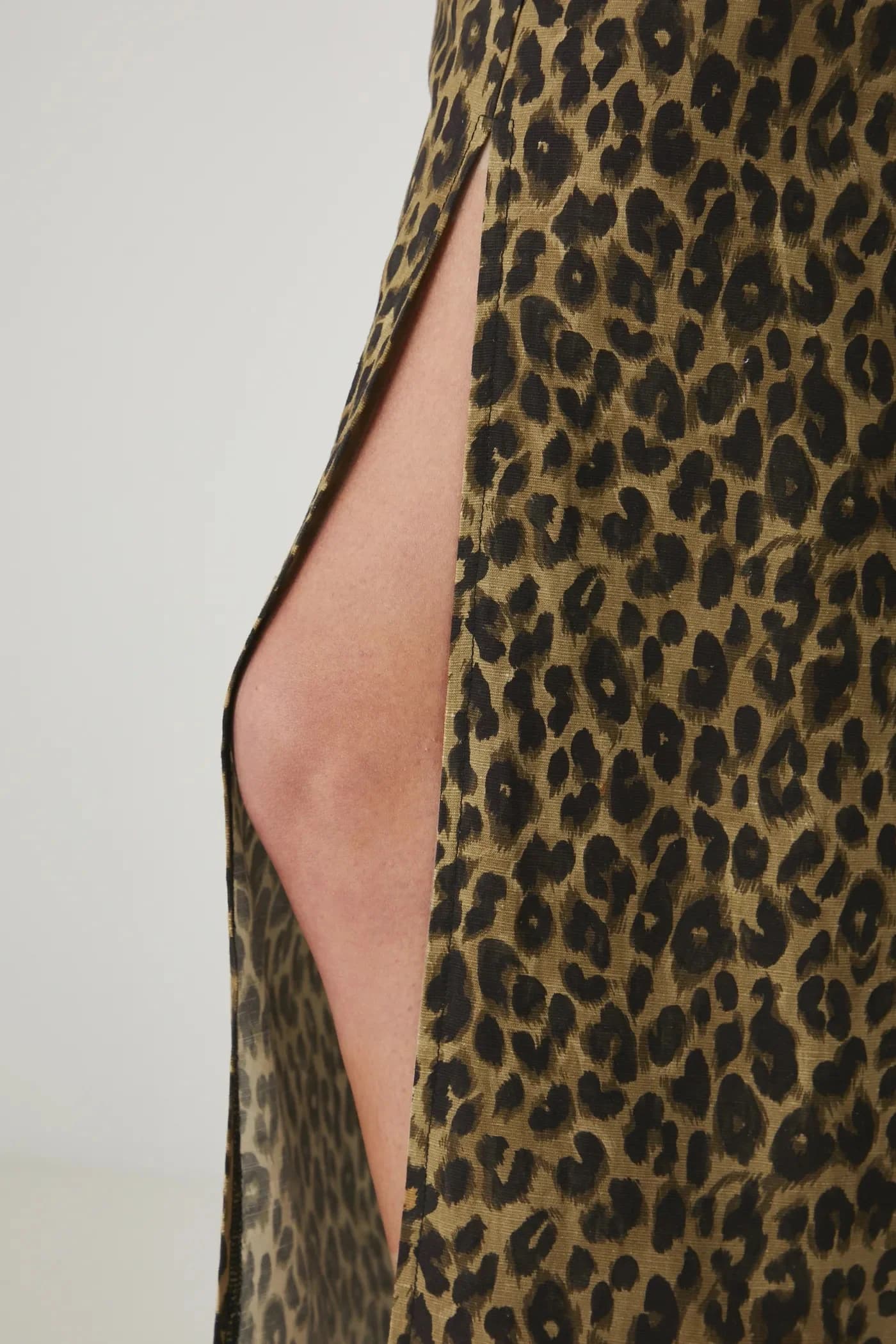 Юбка из смесового льна - фото 4