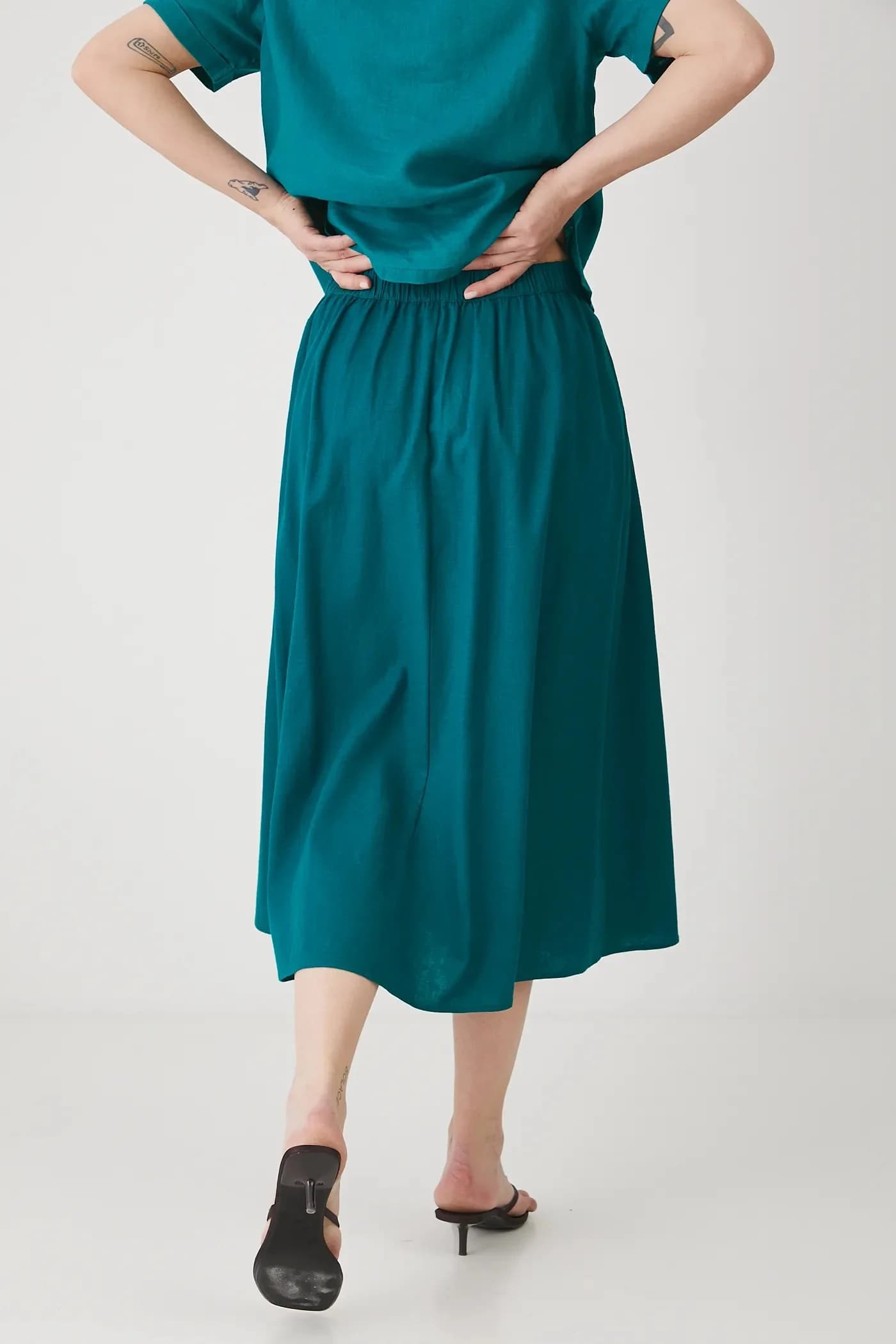 Льняная юбка - фото 4