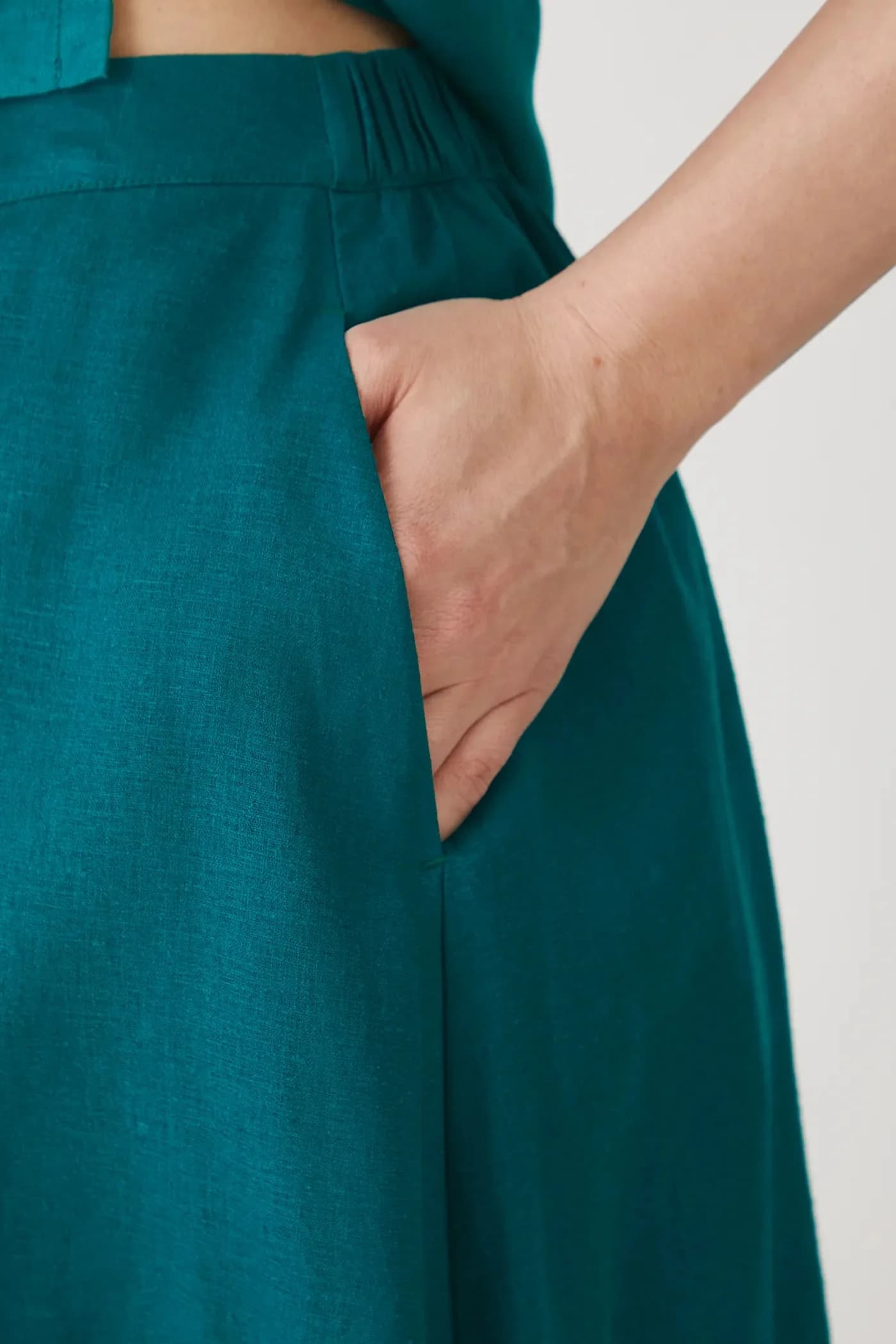 Льняная юбка - фото 5