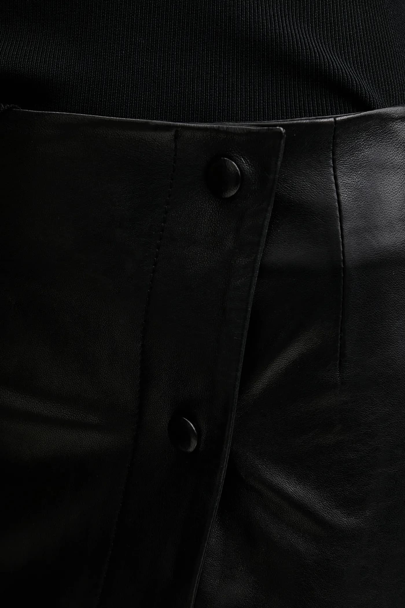 Кожаная юбка - фото 4