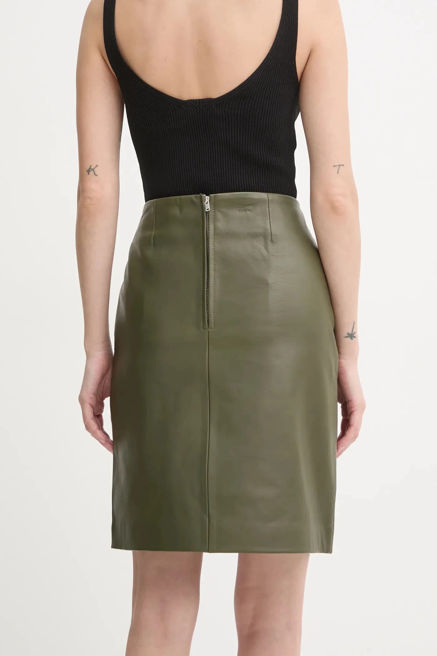 кожаная юбка Danin - фото 3