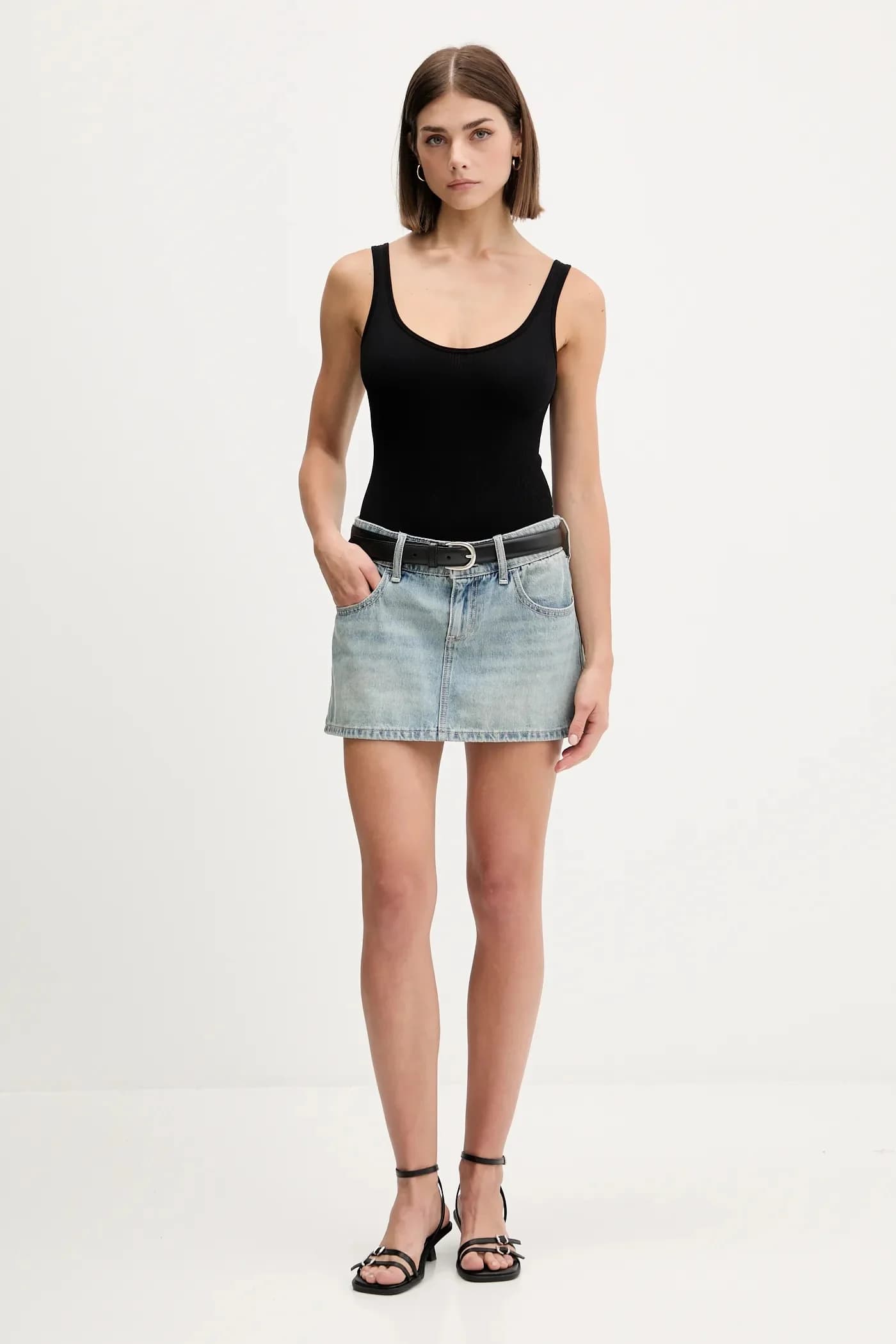 Джинсовая юбка - фото 2