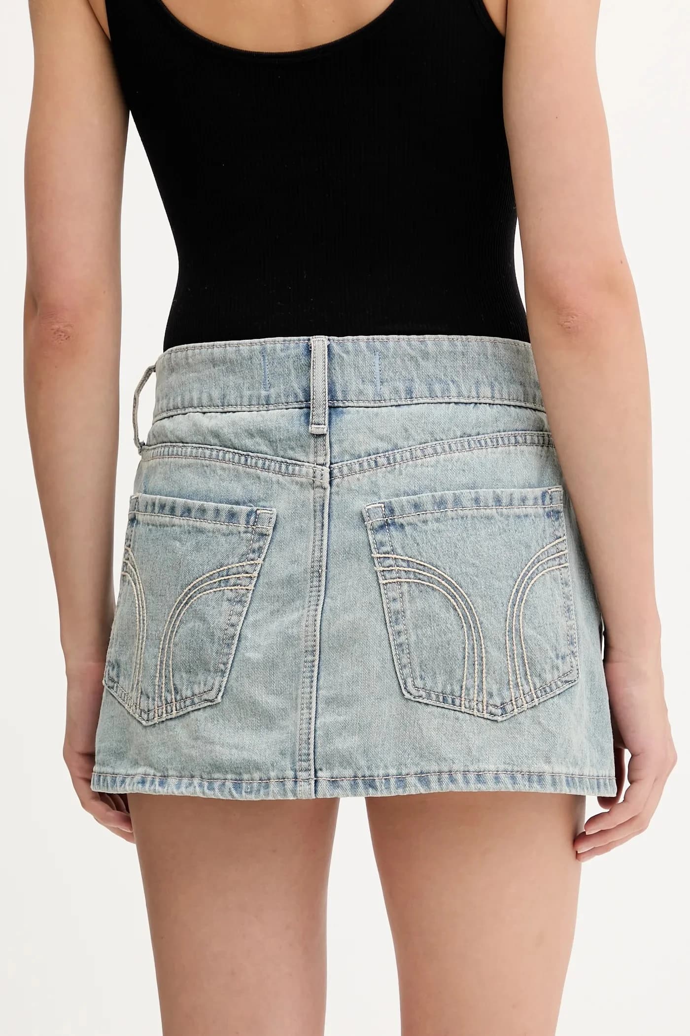 Джинсовая юбка - фото 3