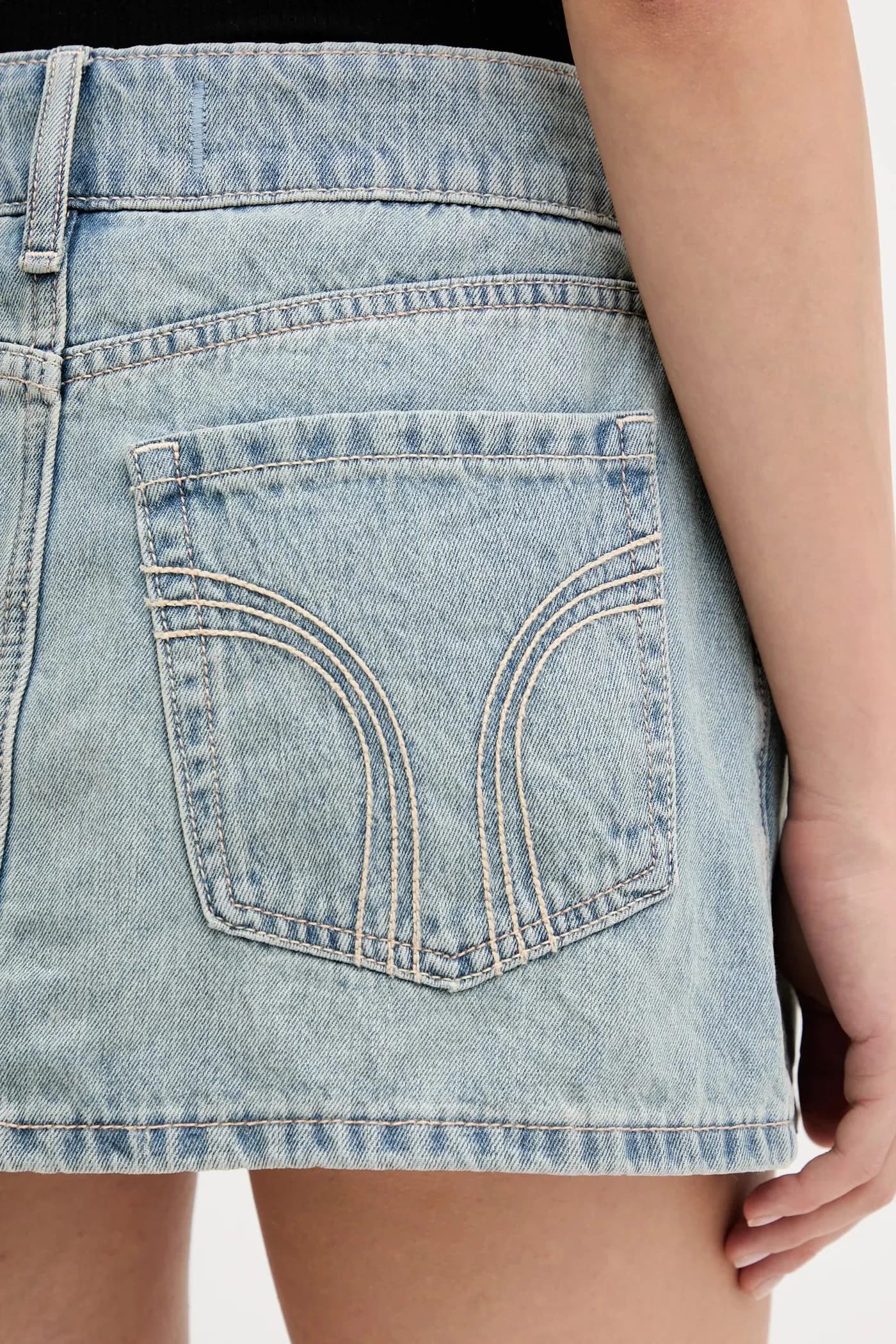 Джинсовая юбка - фото 4