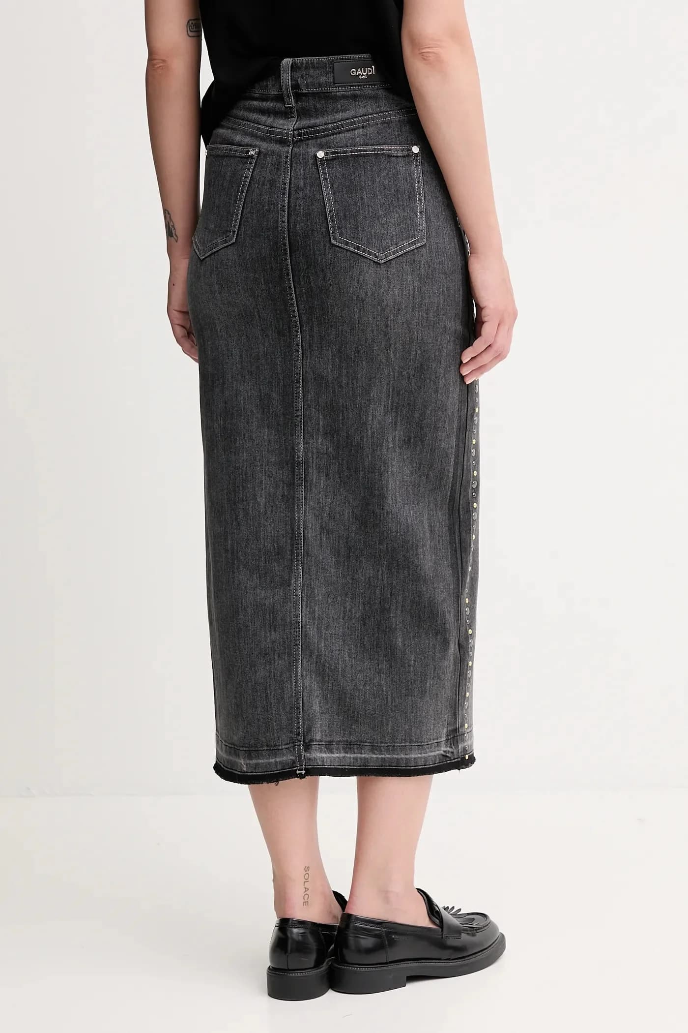 Джинсовая юбка - фото 3