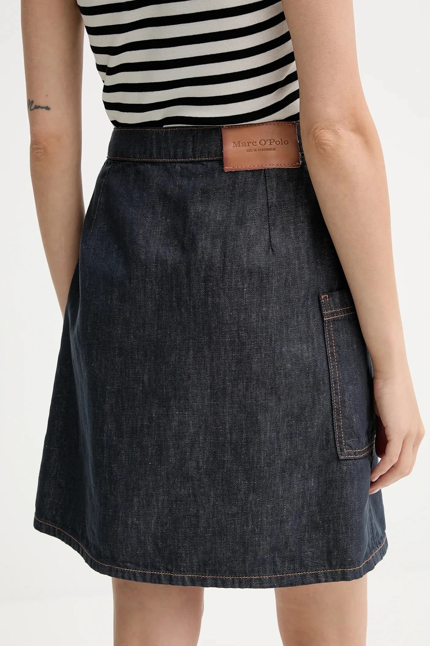 Юбка из смесового льна - фото 4