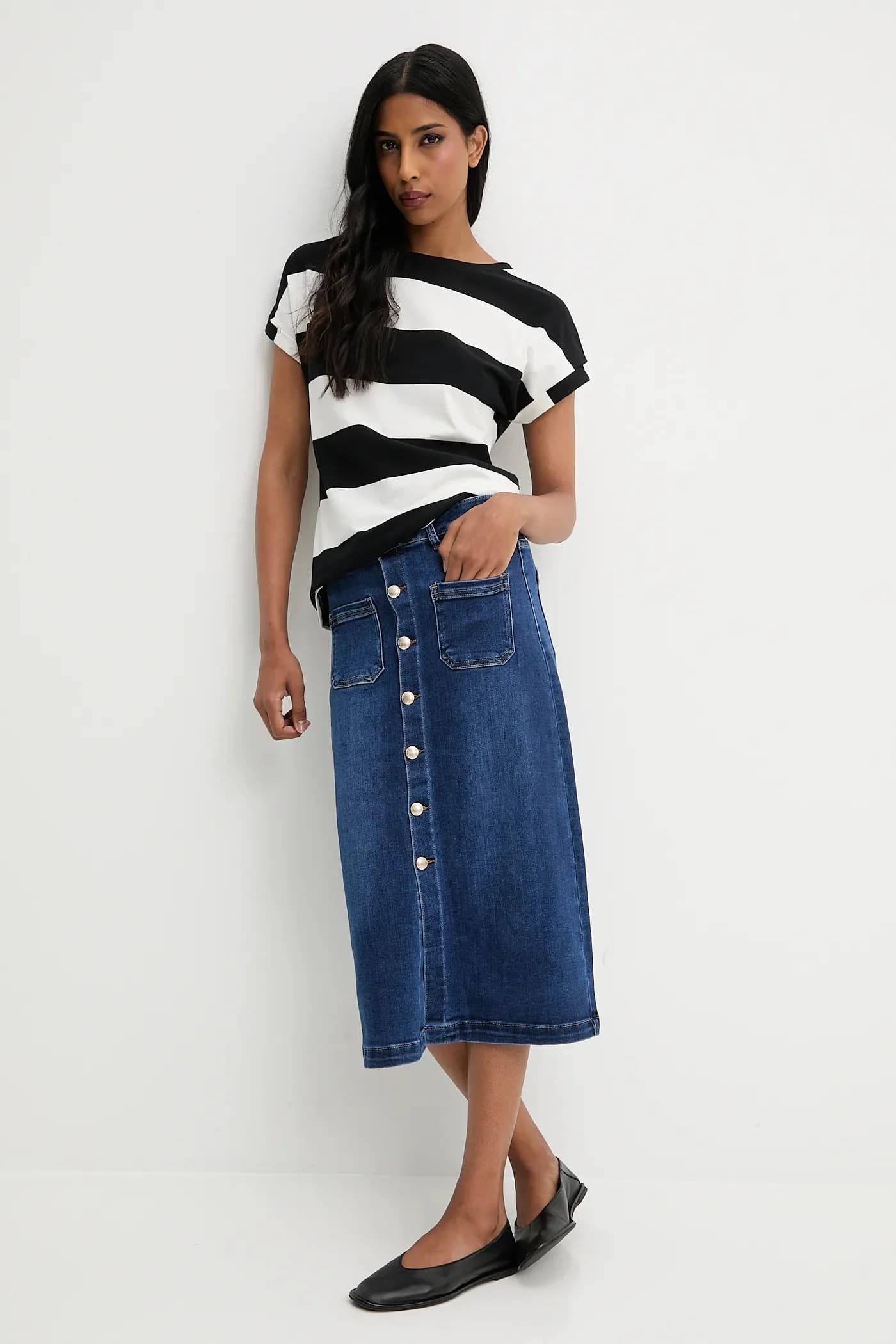 Джинсовая юбка - фото 2