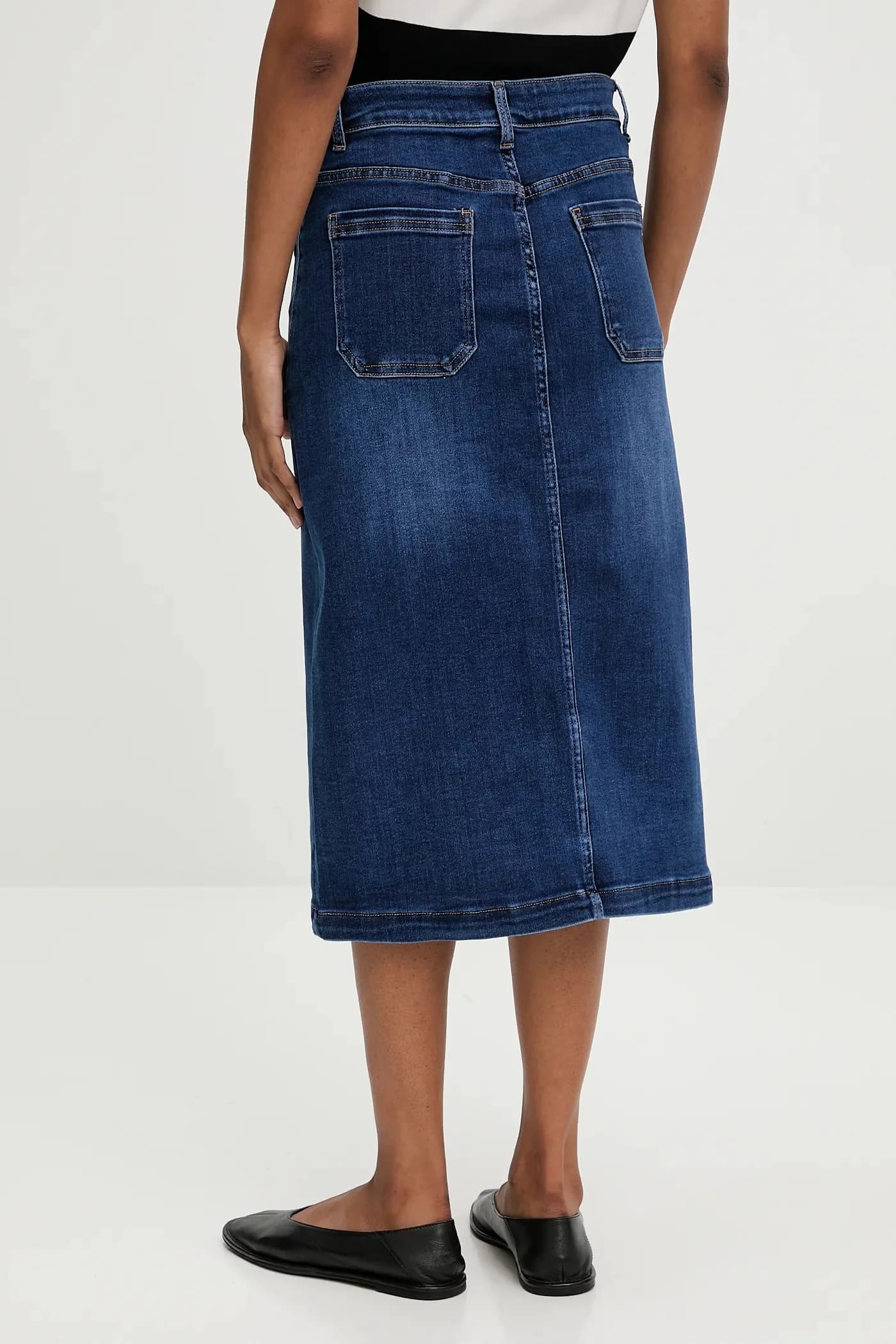 Джинсовая юбка - фото 3