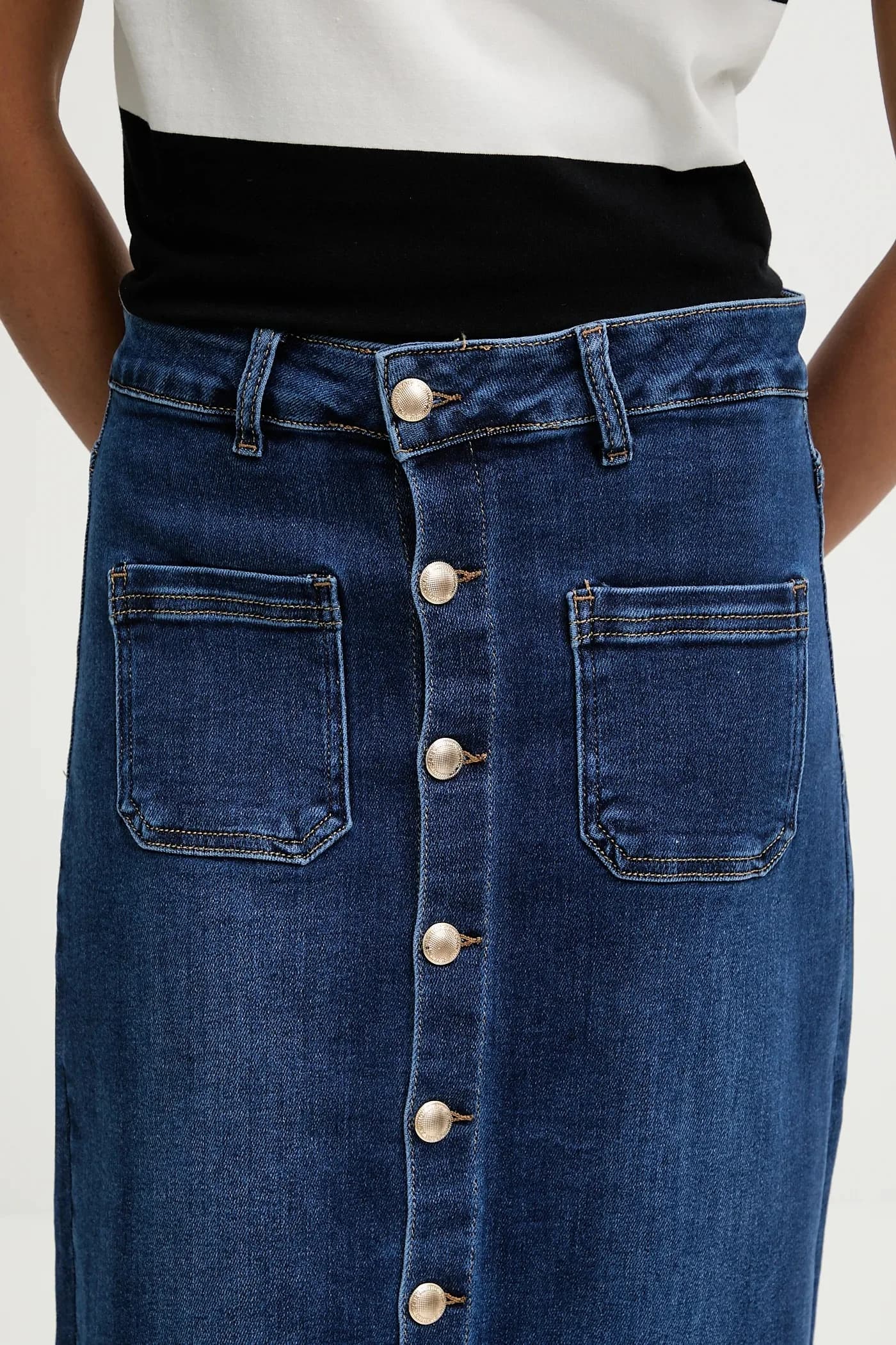 Джинсовая юбка - фото 4