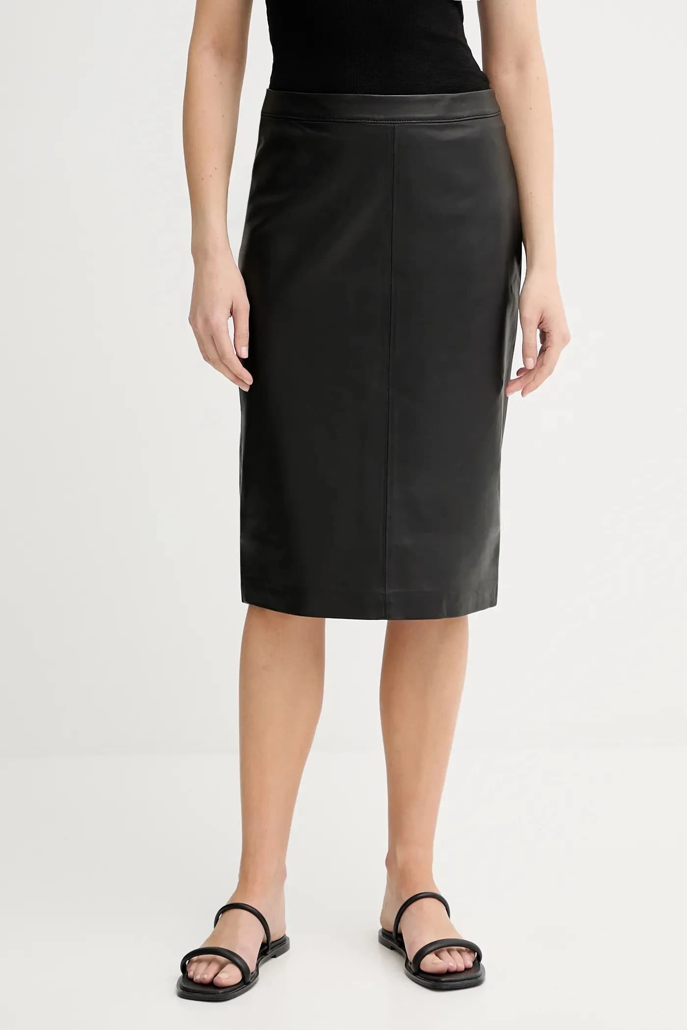 Кожаная юбка