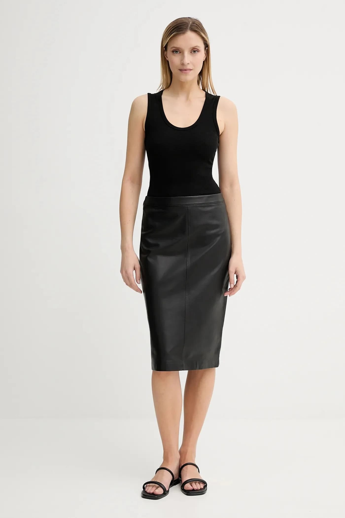 Кожаная юбка - фото 2