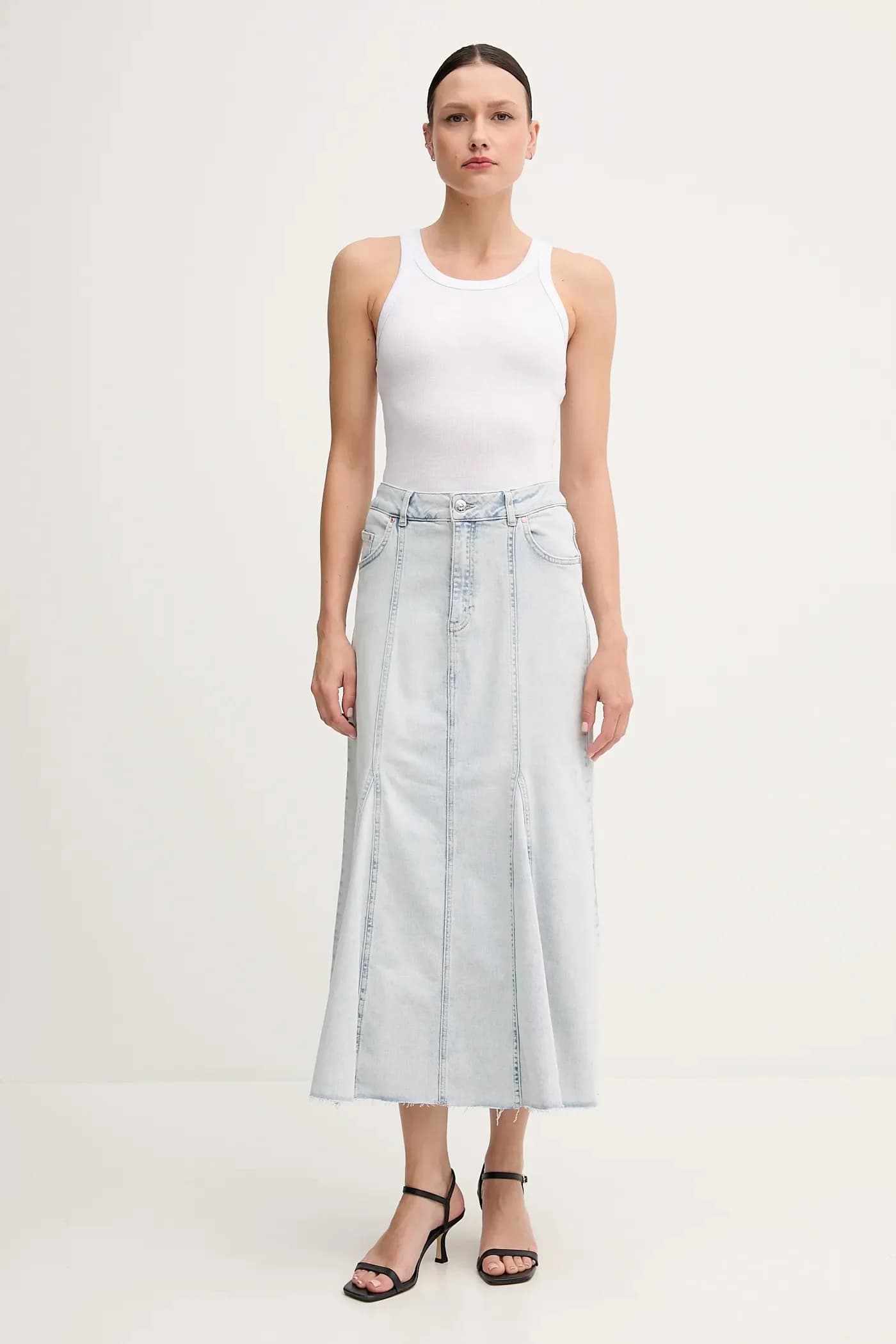 Джинсовая юбка - фото 2