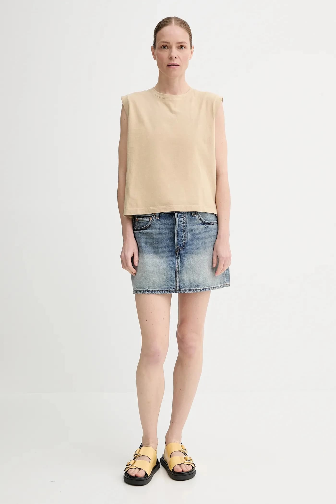 Джинсовая юбка - фото 2