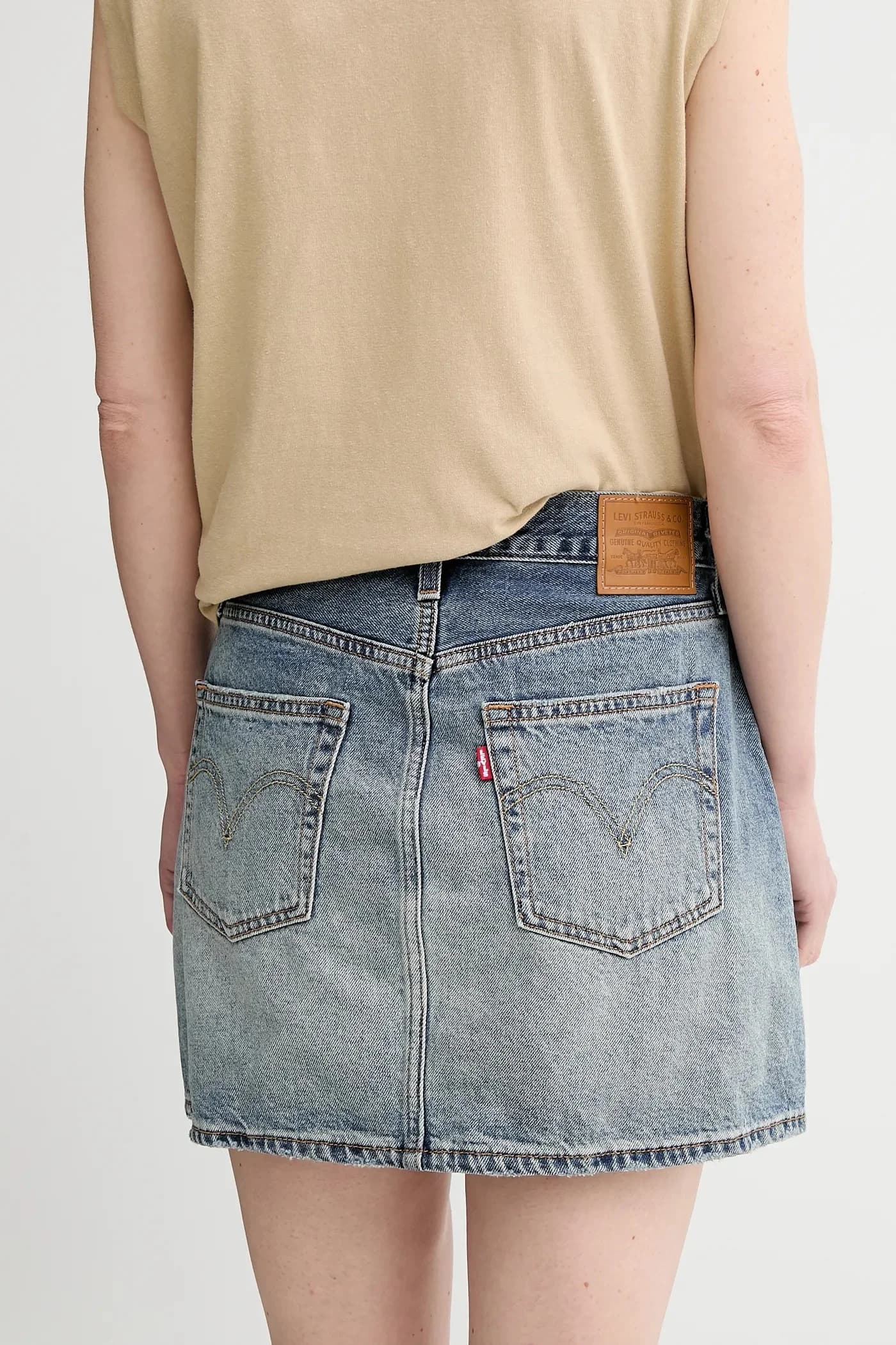 Джинсовая юбка - фото 3