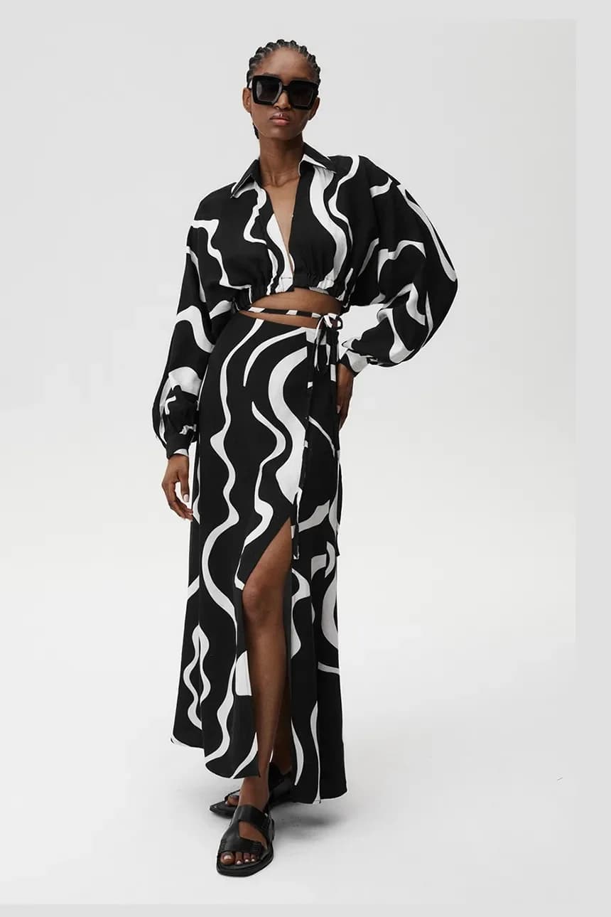 Юбка Athena из смесового льна - фото 2