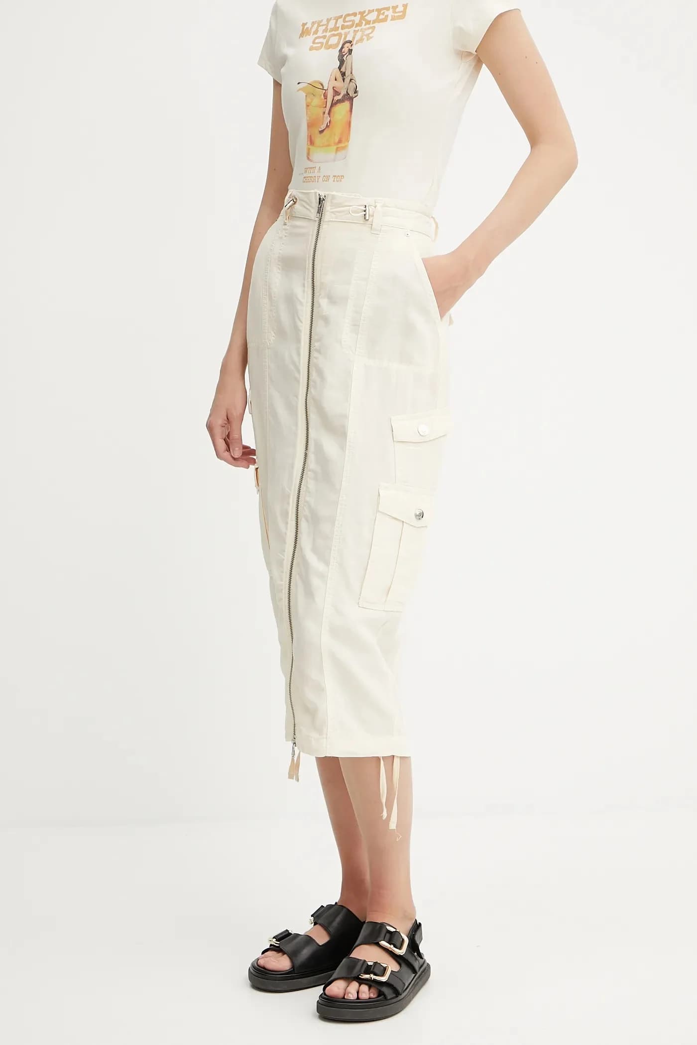 Юбка CASEY из смесового льна