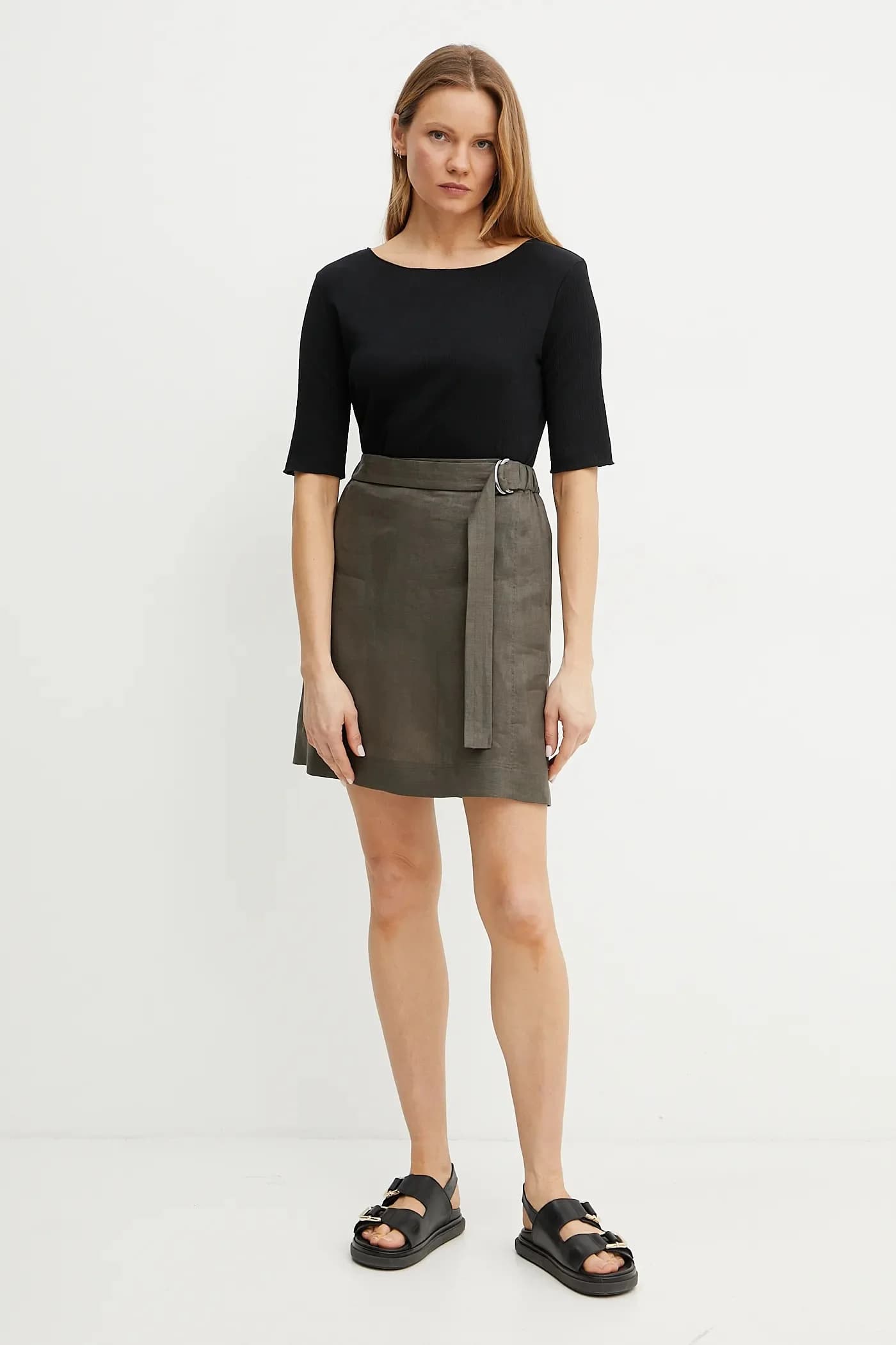 Льняная юбка - фото 2