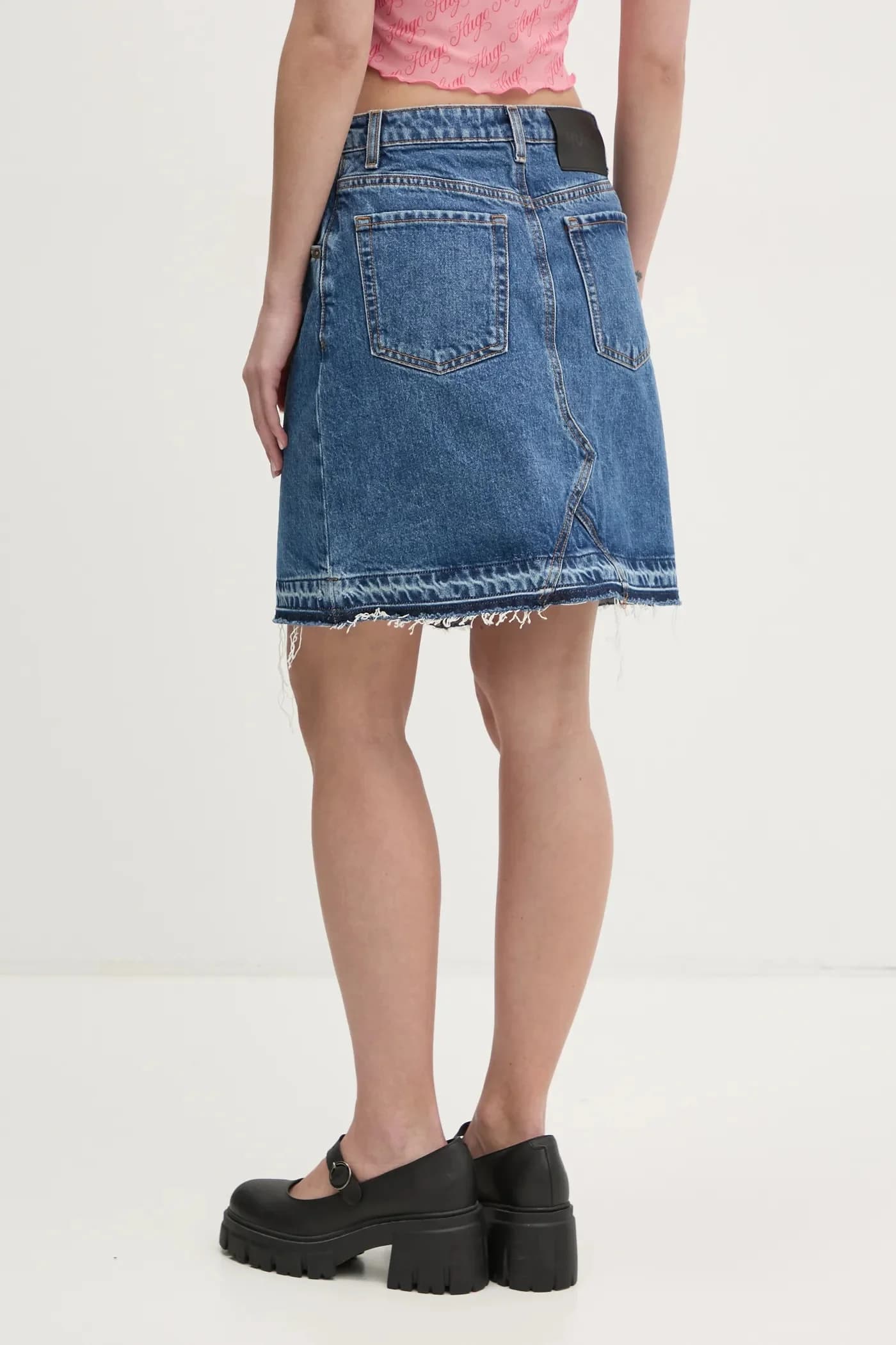 Джинсовая юбка - фото 3