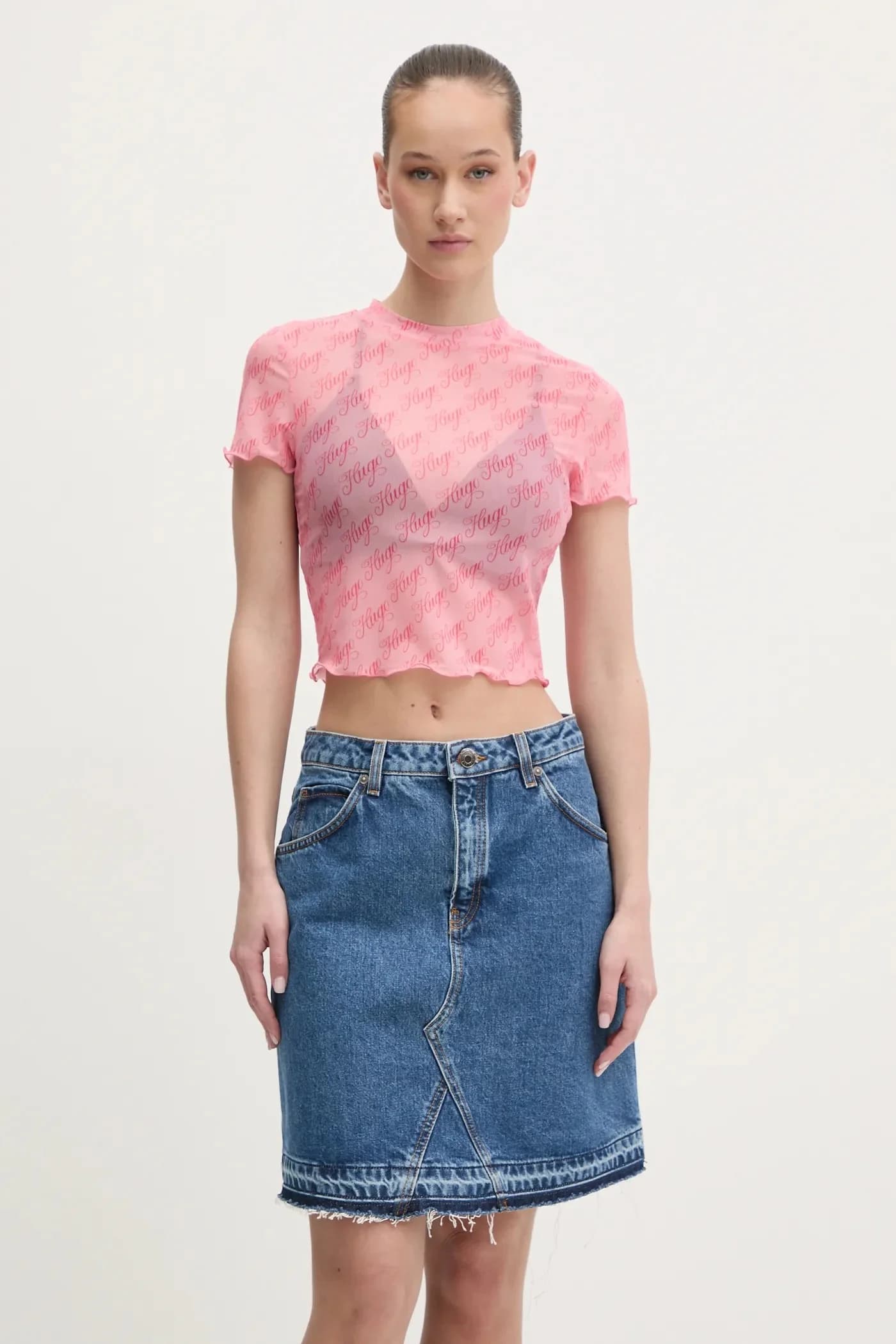 Джинсовая юбка - фото 4