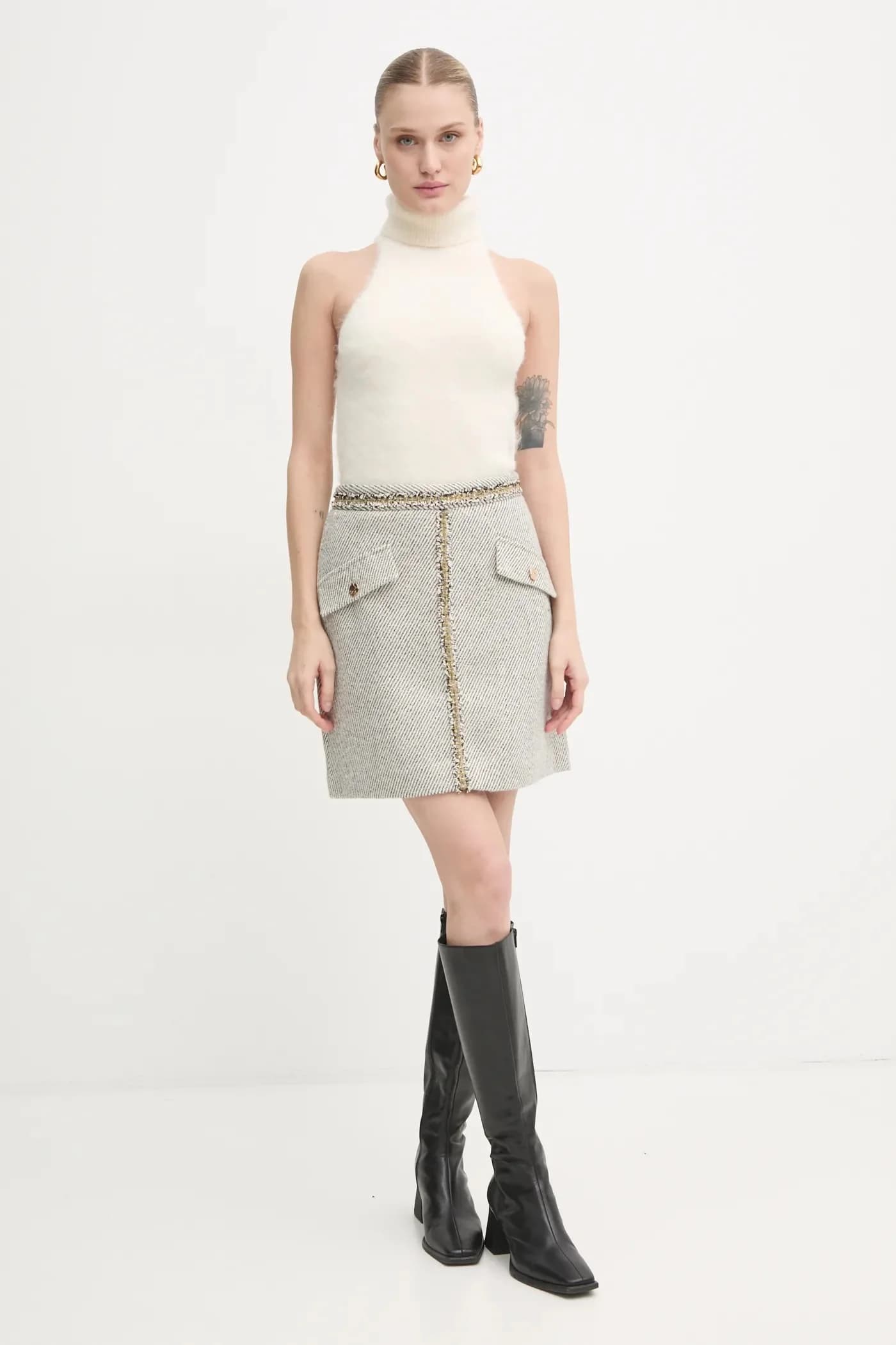 Юбка из смесовой шерсти - фото 2