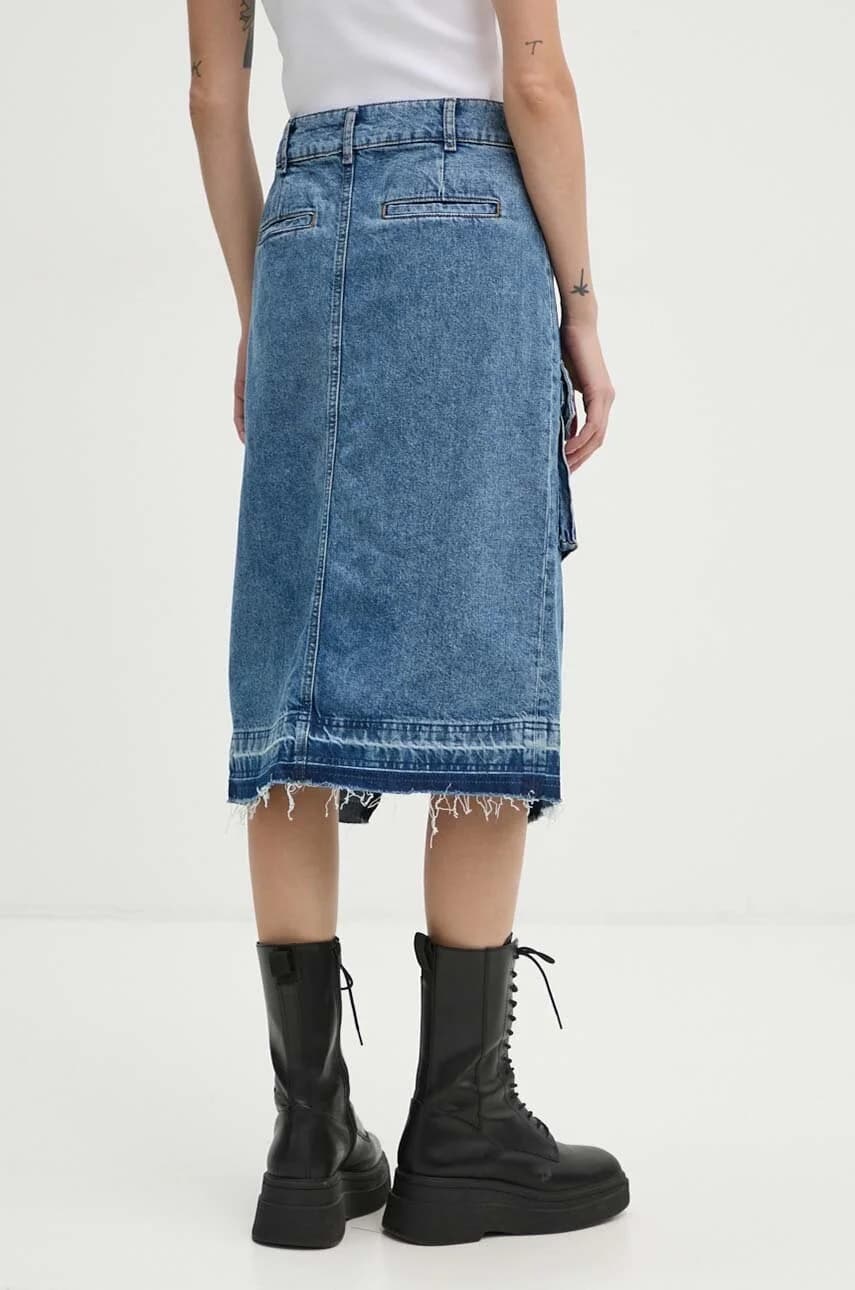 Джинсовая юбка - фото 3