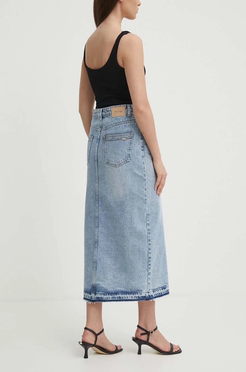 Джинсовая юбка - фото 3