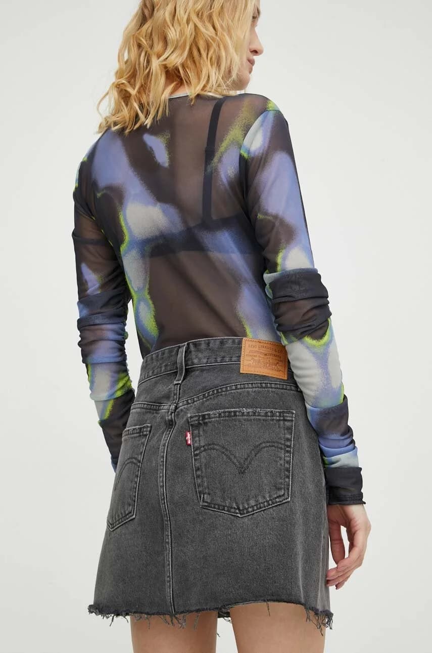 Джинсовая юбка - фото 3