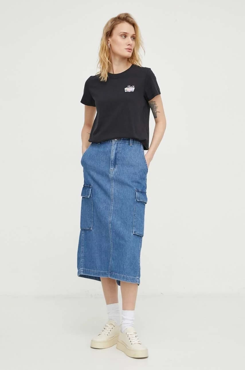 Джинсовая юбка - фото 2