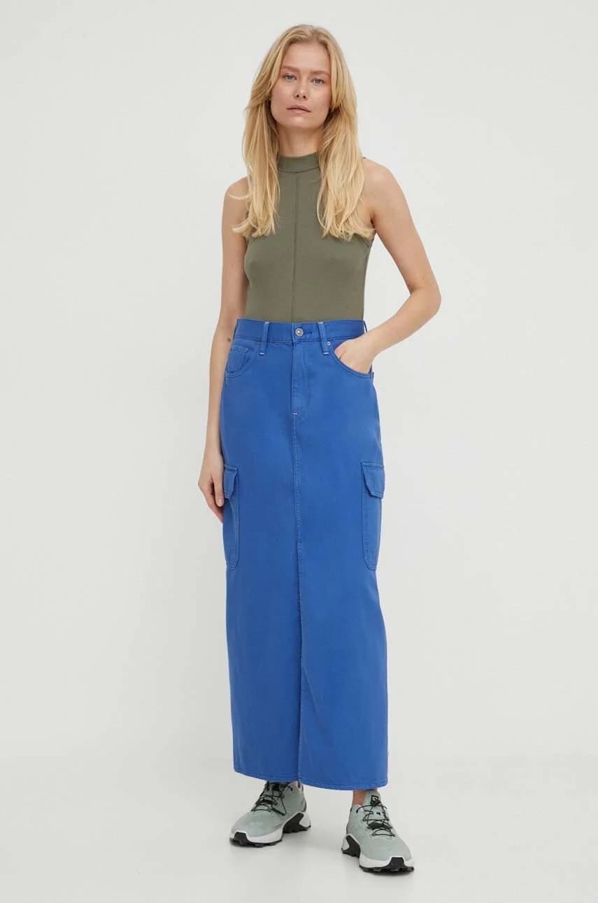 Джинсовая юбка - фото 2