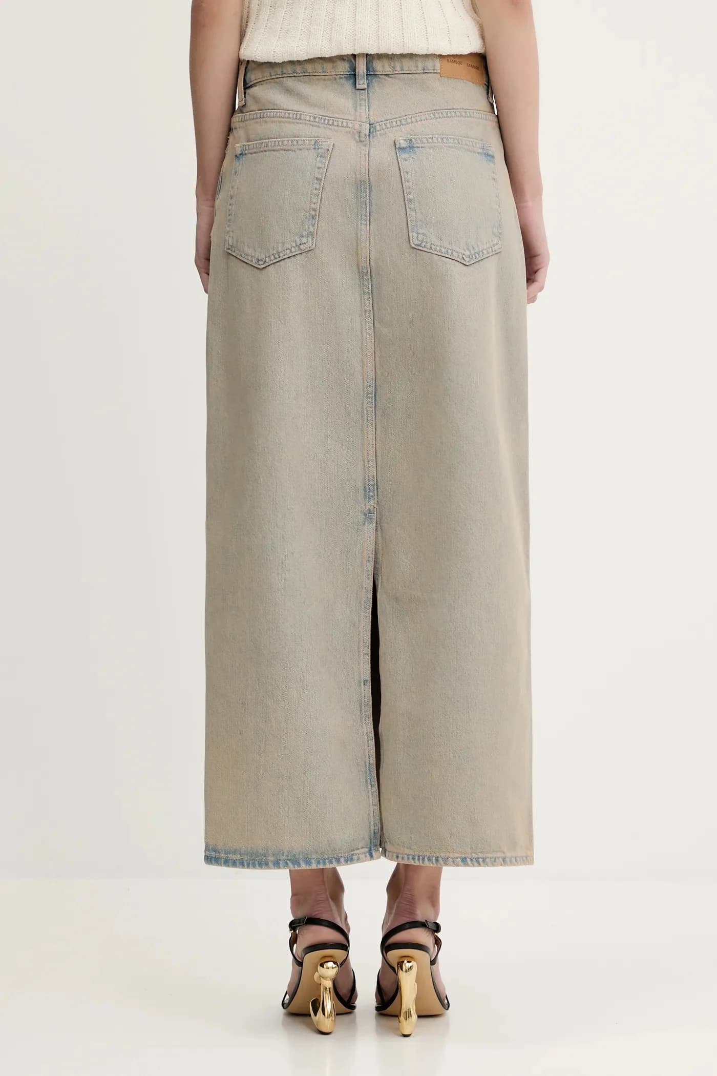 Saelsie Длинная джинсовая юбка - фото 3