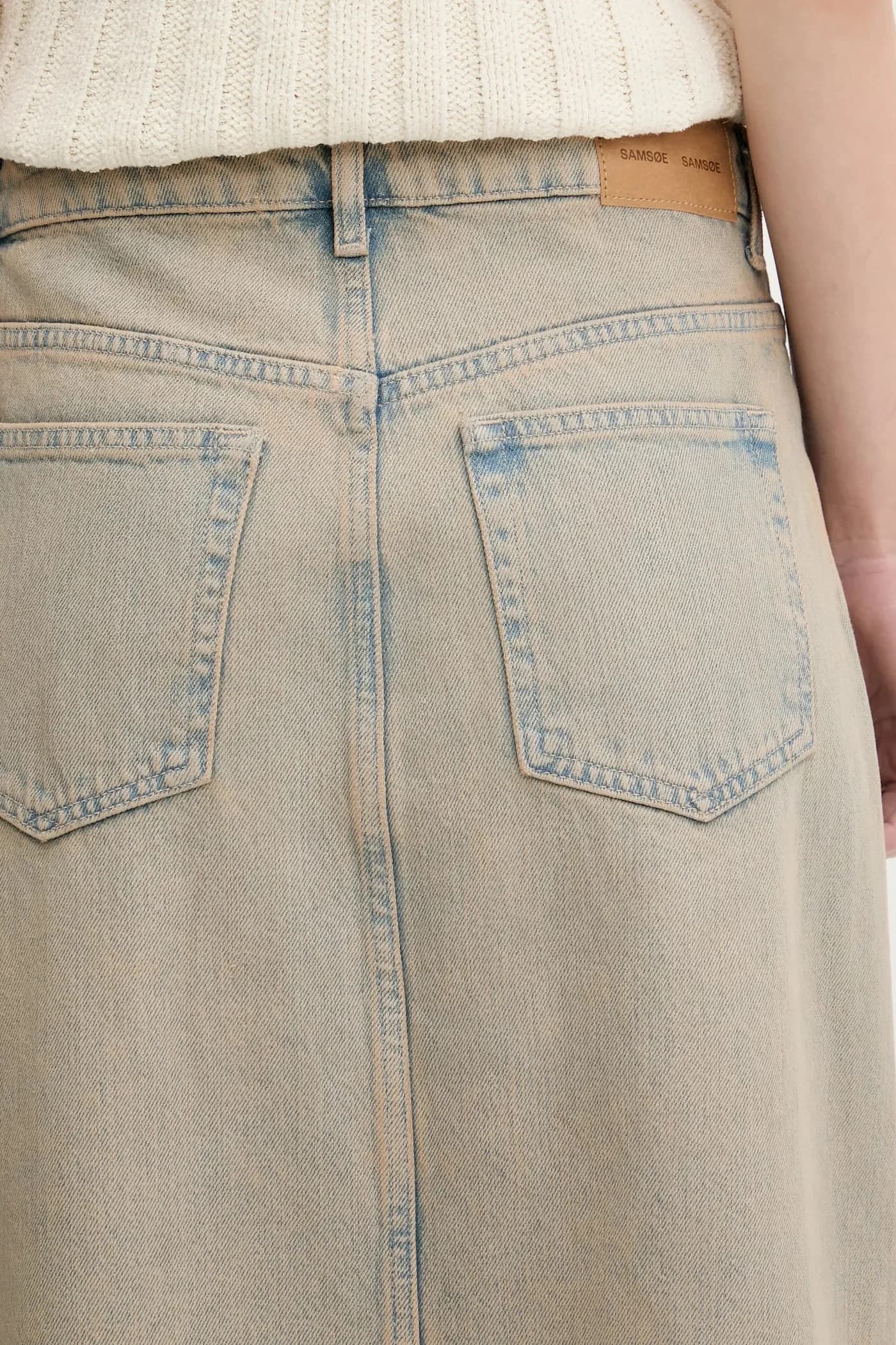 Saelsie Длинная джинсовая юбка - фото 4