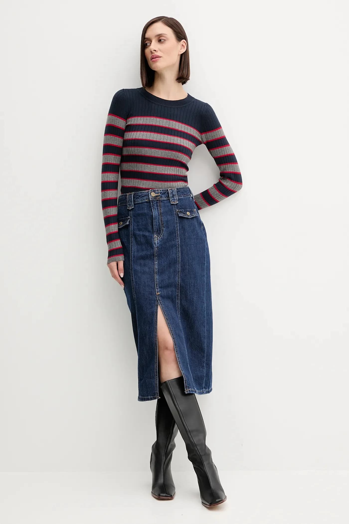 Джинсовая юбка - фото 2