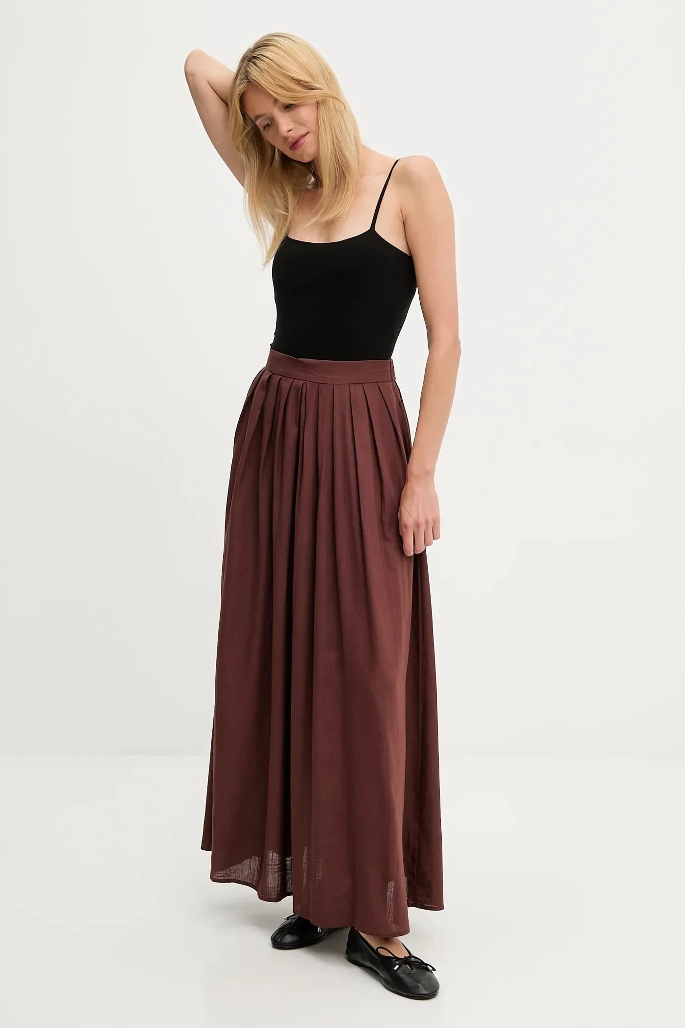 Льняная юбка - фото 4