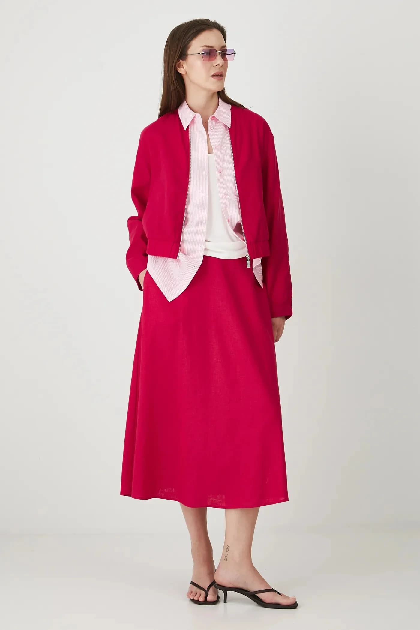 Льняная юбка - фото 2