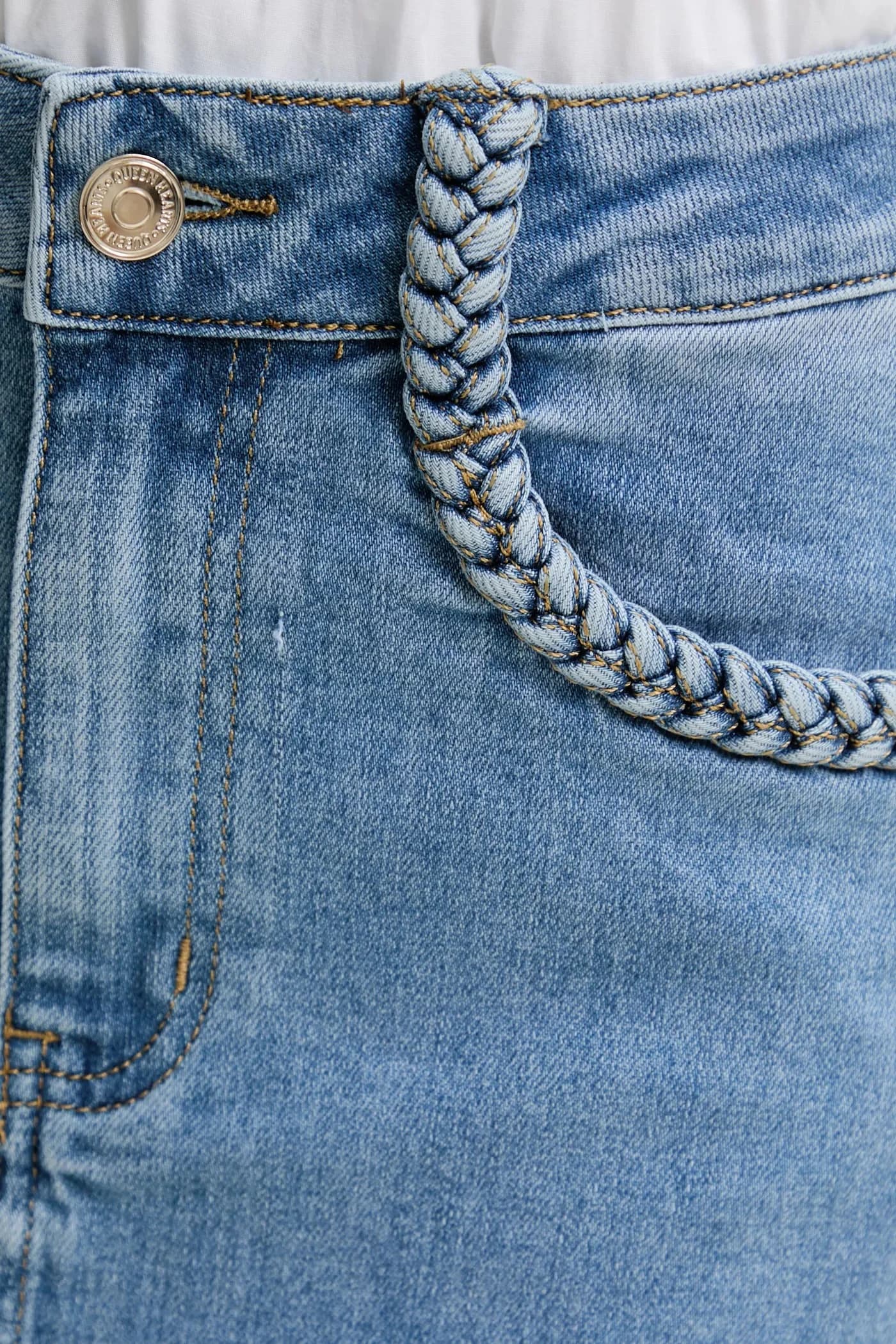 Джинсовая юбка - фото 4