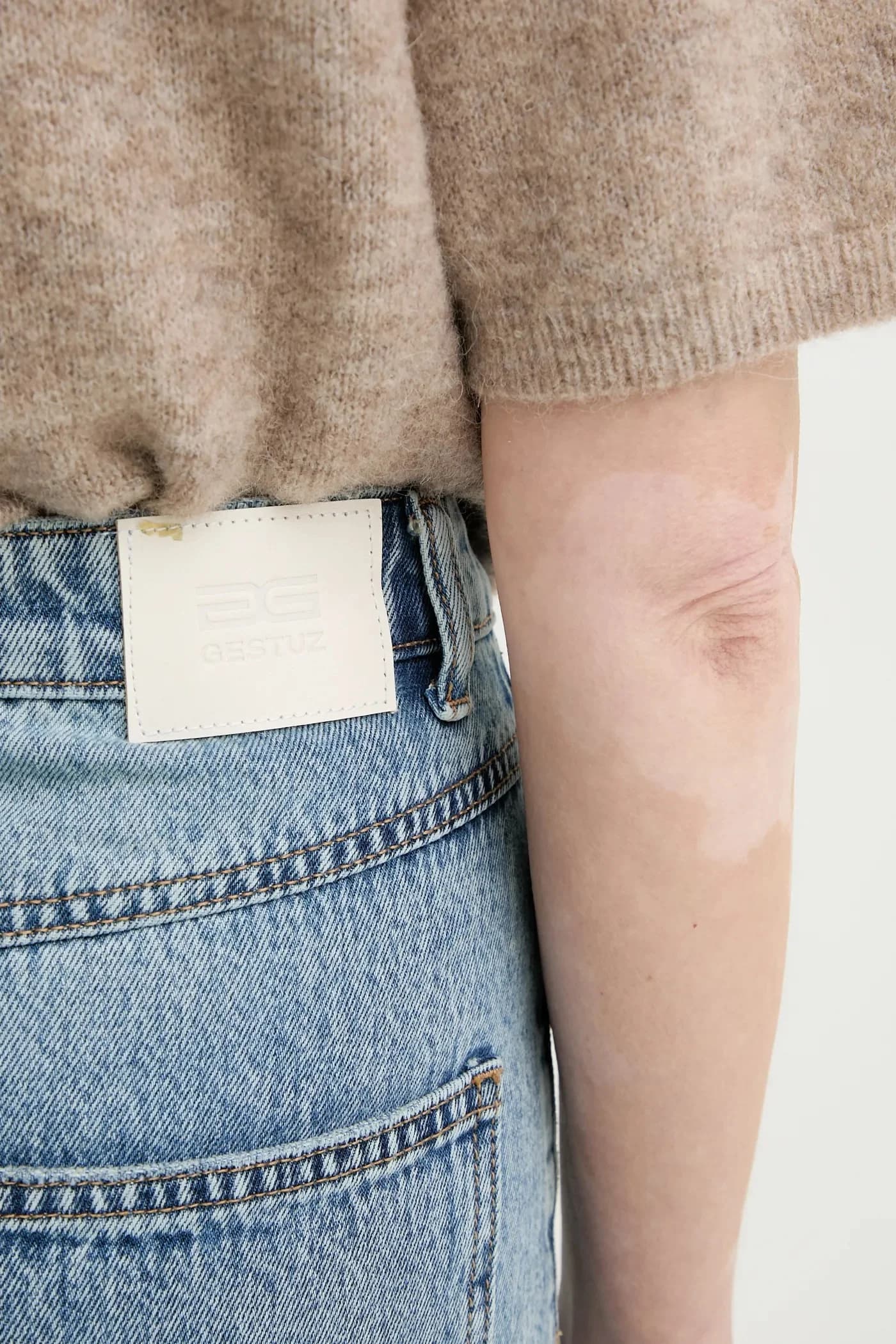 Хлопковая джинсовая юбка - фото 4