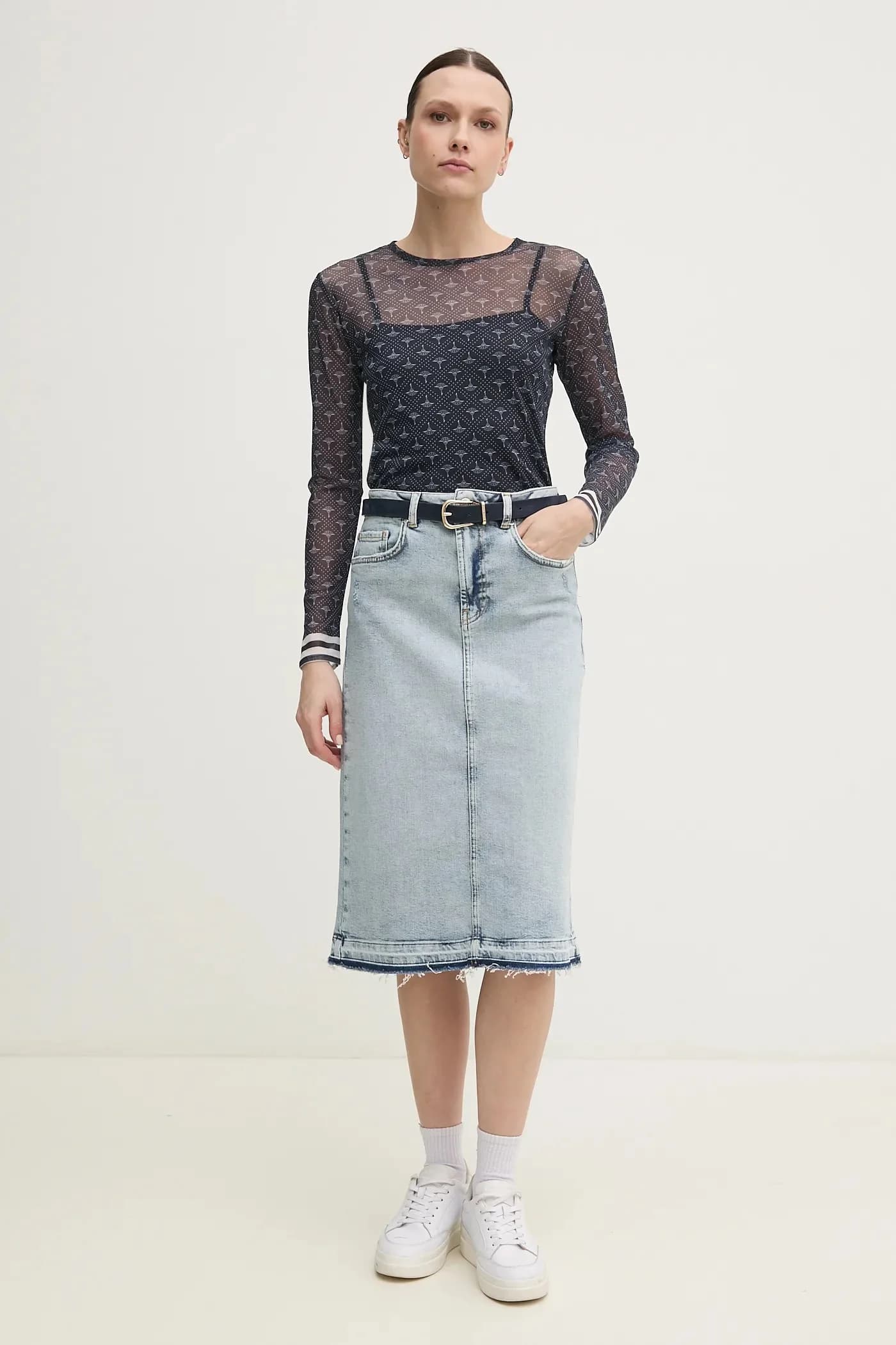 Джинсовая юбка - фото 2