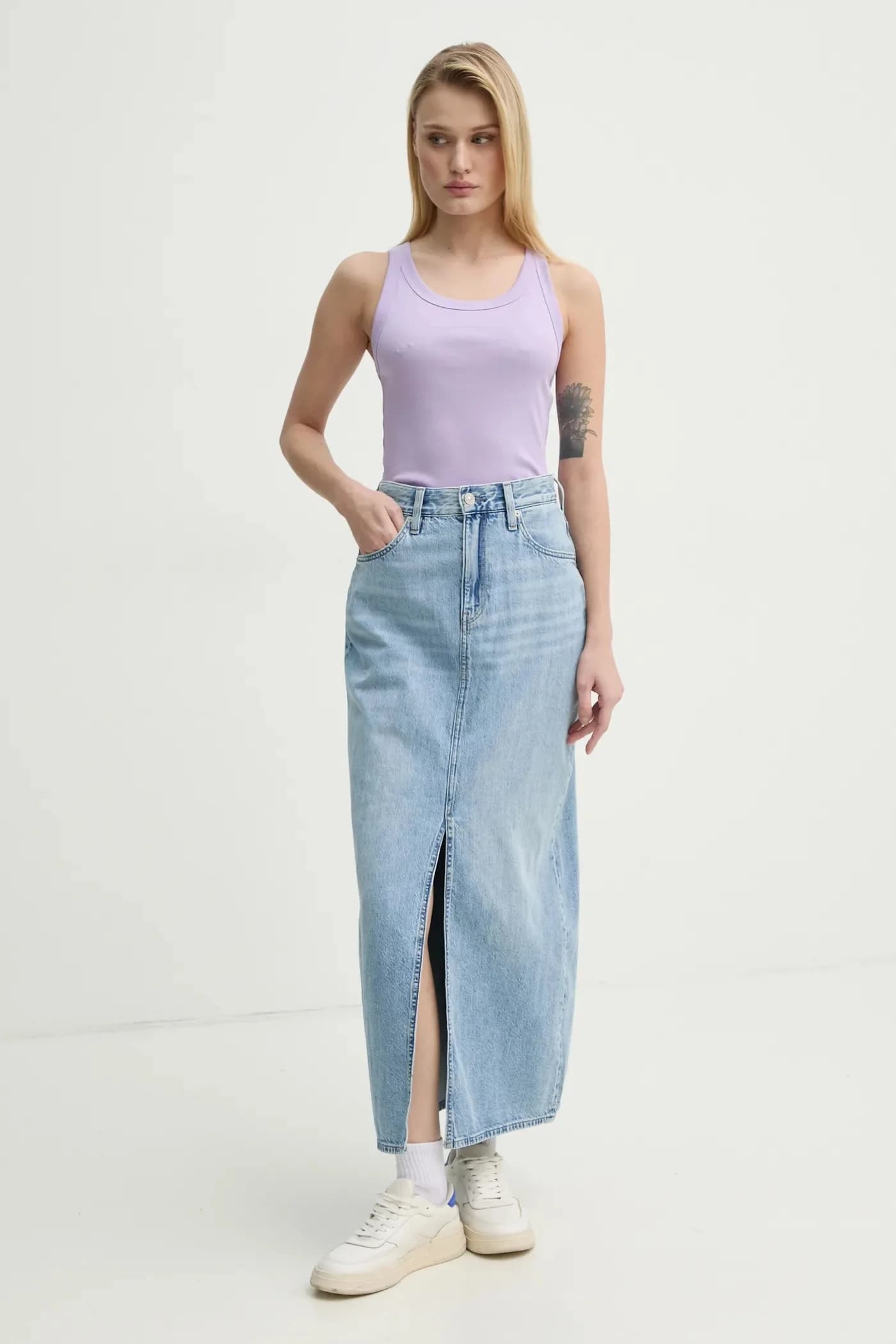 Джинсовая юбка - фото 2