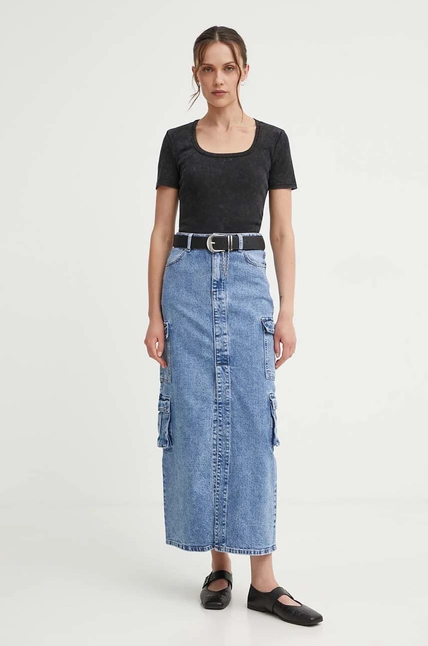 Джинсовая юбка - фото 2