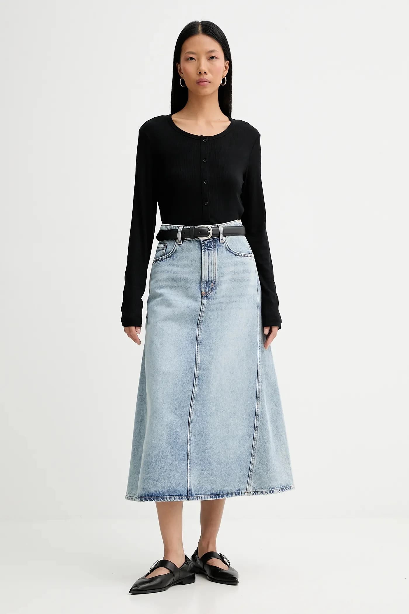 Джинсовая юбка - фото 2